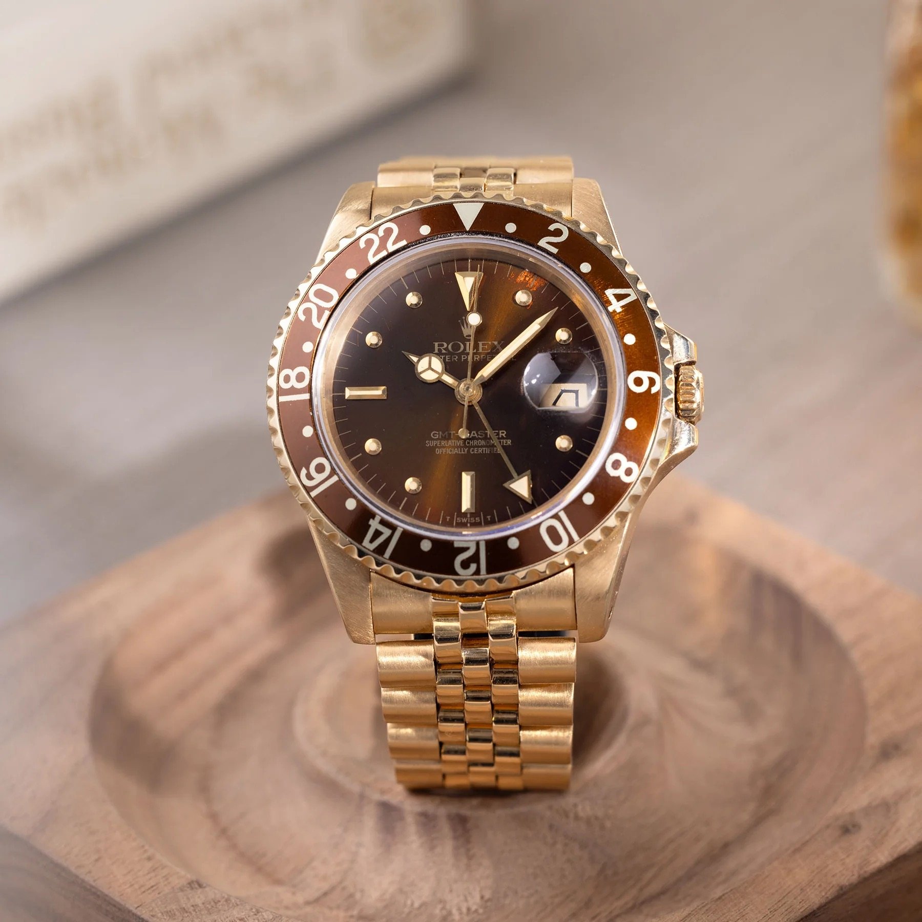 pre-owned full-gold Rolex GMT-Master ref. 1675/8