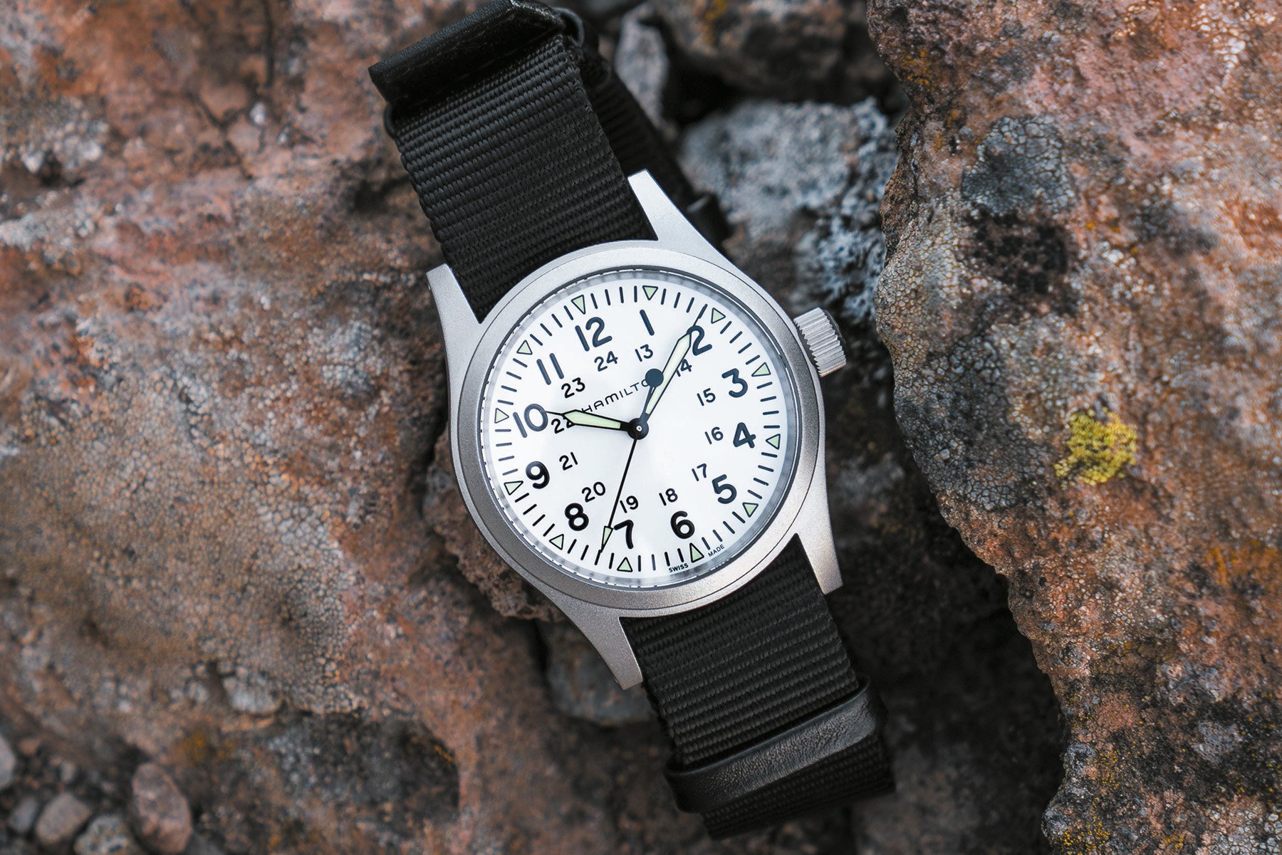 F Three New Colorways For Hamilton s Khaki Field Mechanical