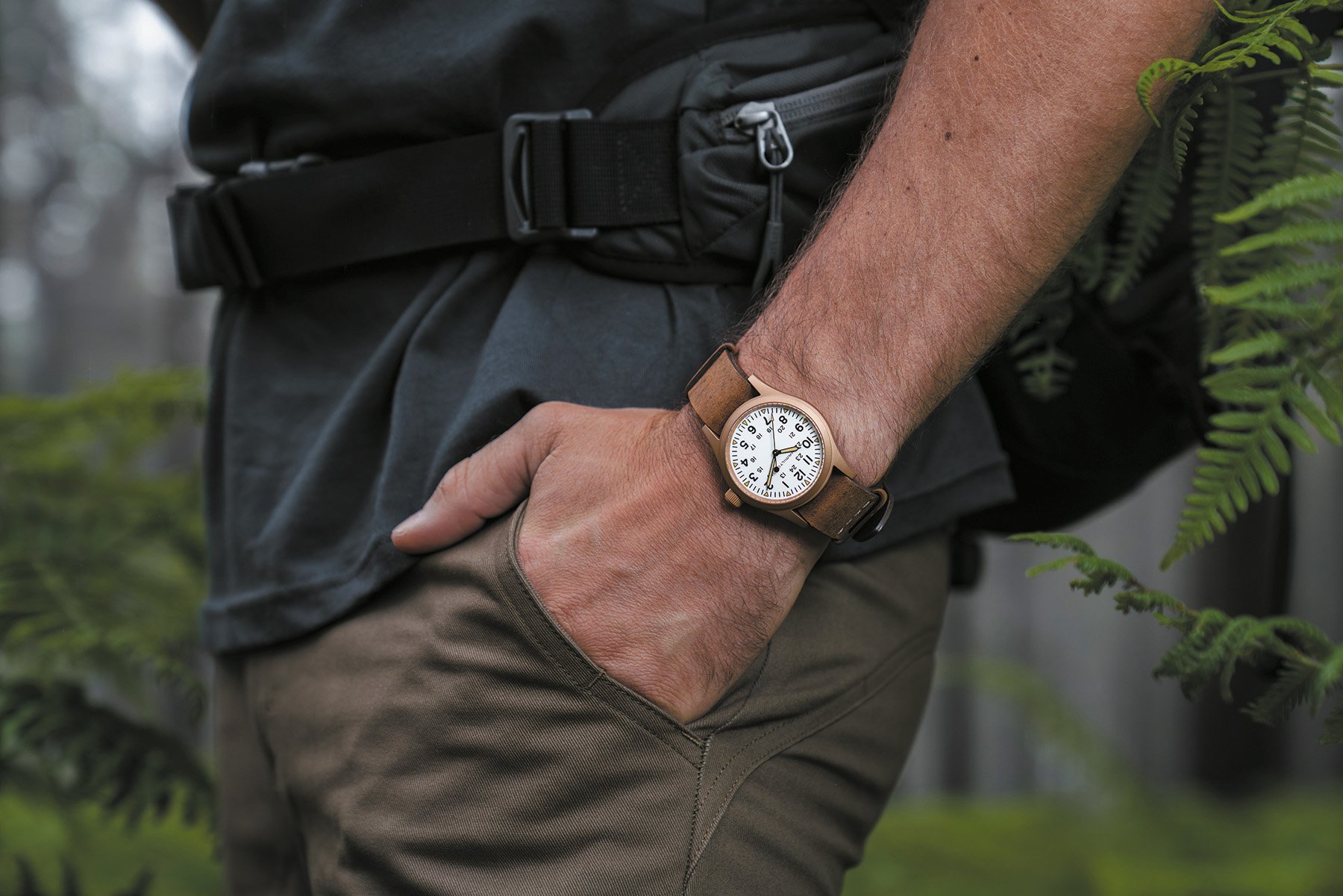 Hamilton khaki field mechanical men's watch new arrivals