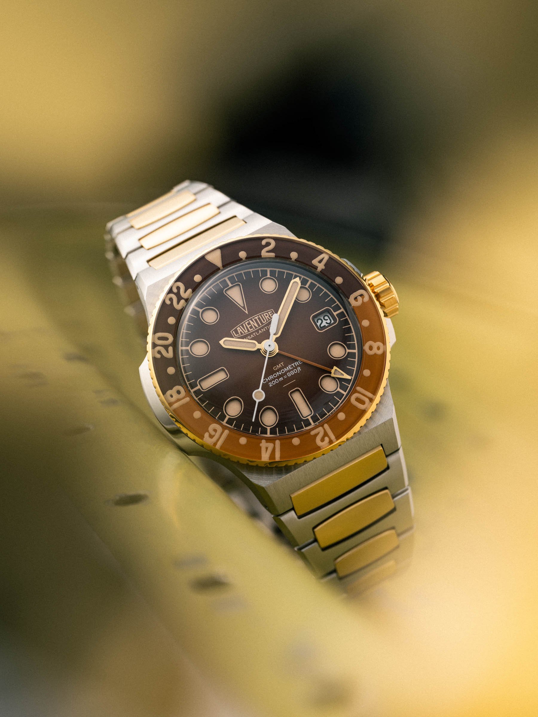 two-tone watches — Laventure Transatlantique II GMT