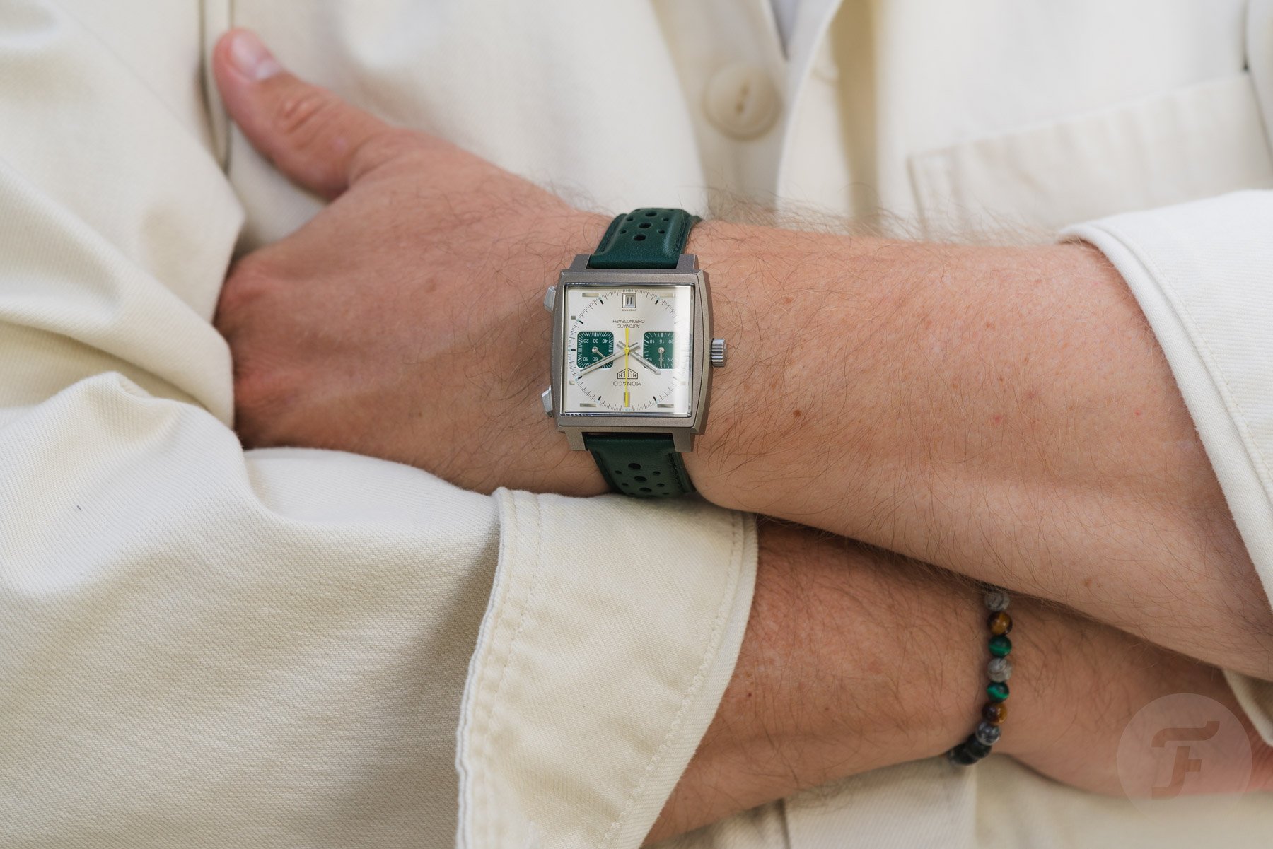 F Hands On With The TAG Heuer Monaco Racing Green