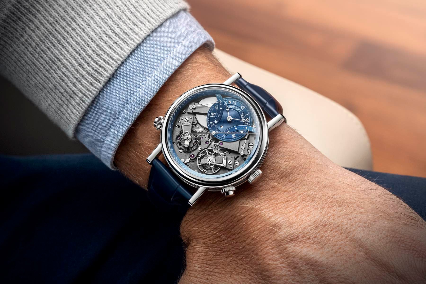 New: Breguet Tradition Chronographe Indépendant 7077 In Blue New: Breguet Tradition Chronographe Indépendant 7077 In Blue
