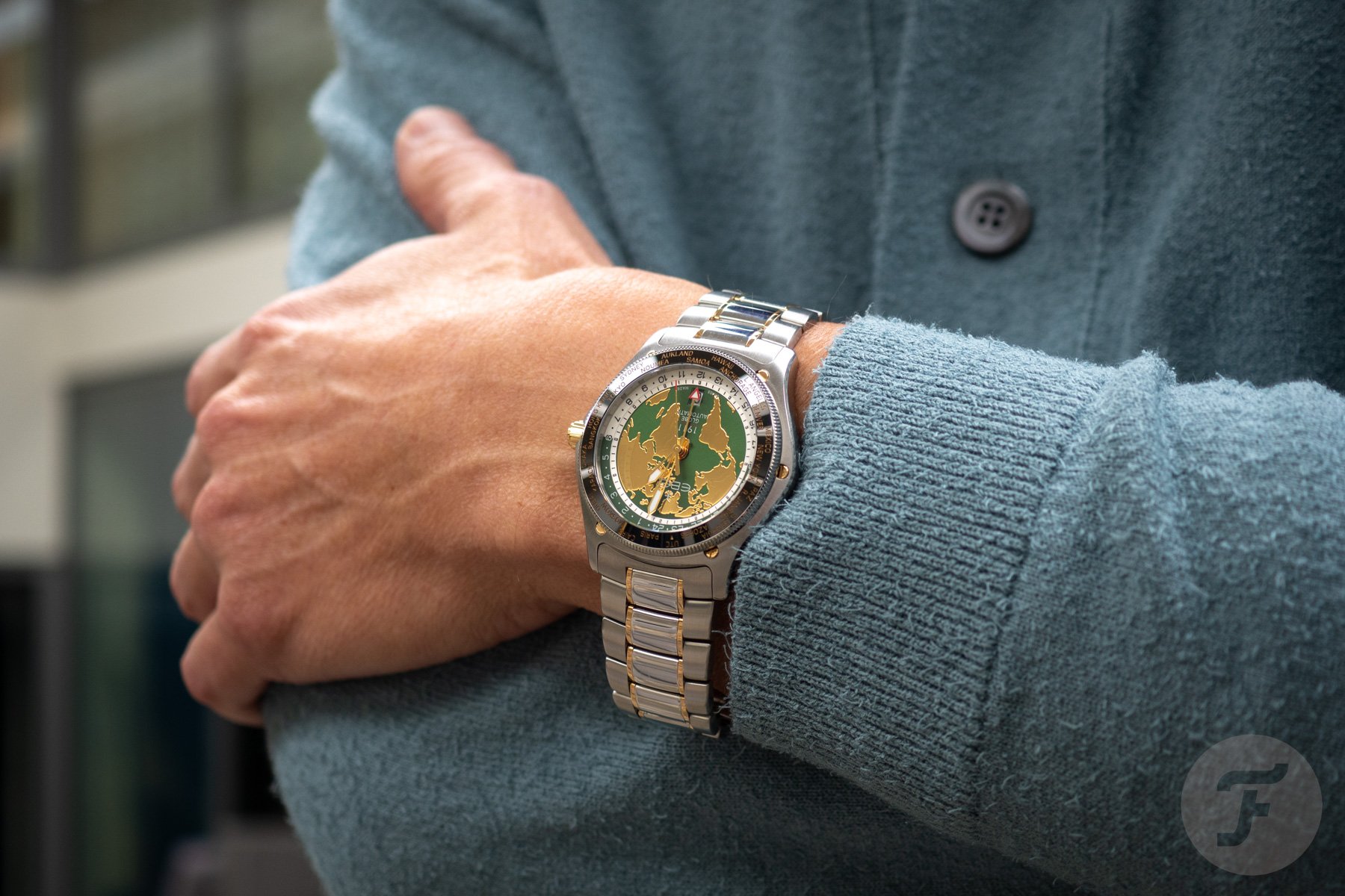 Ebel 1911 Globe on wrist