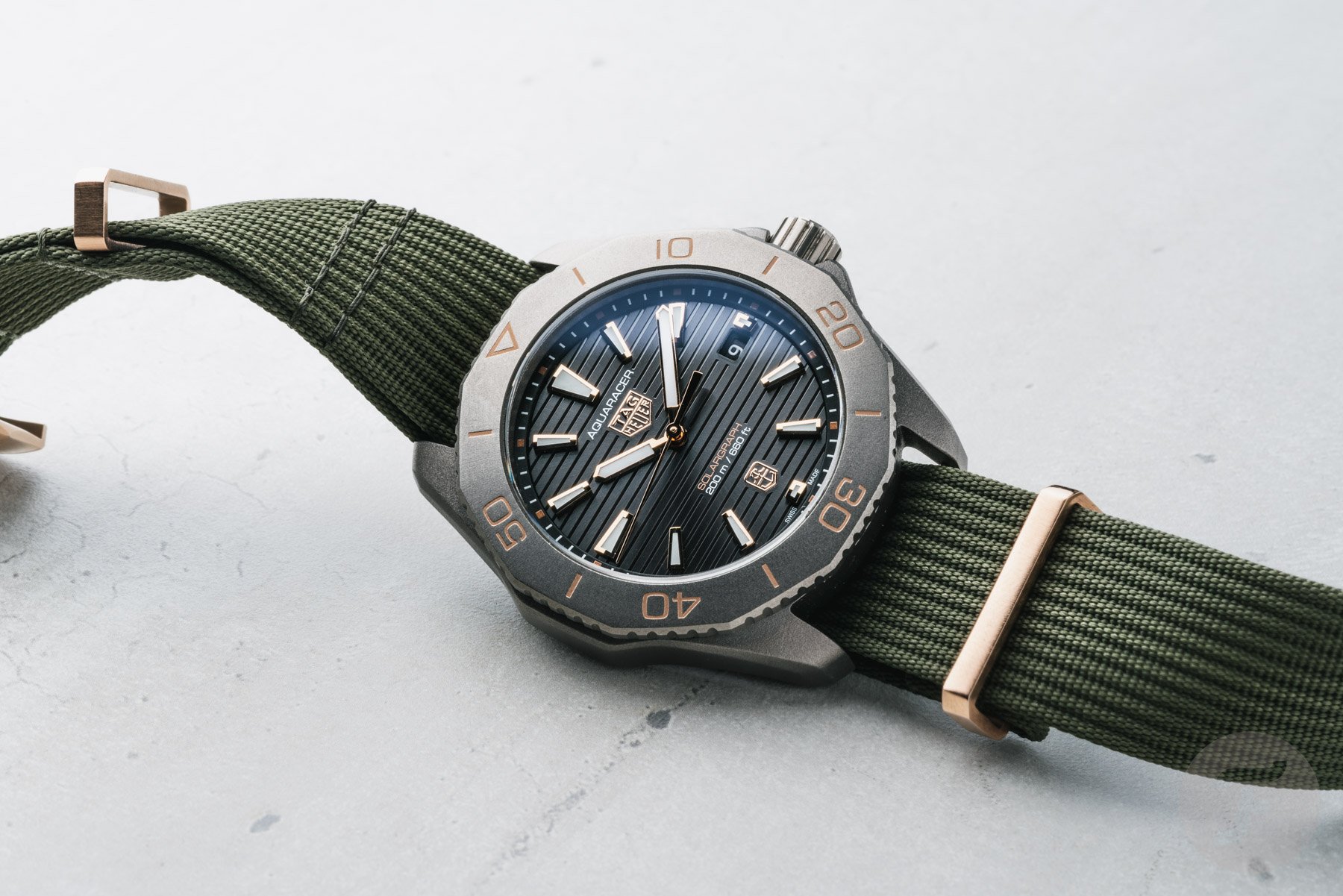 New: TAG Heuer Aquaracer Solargraph × Time+Tide "Sundowner"
