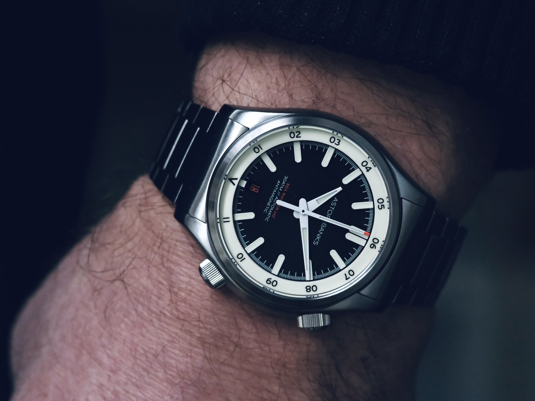 ASTOR+BANKS SEA RANGER M2 Black on Wrist