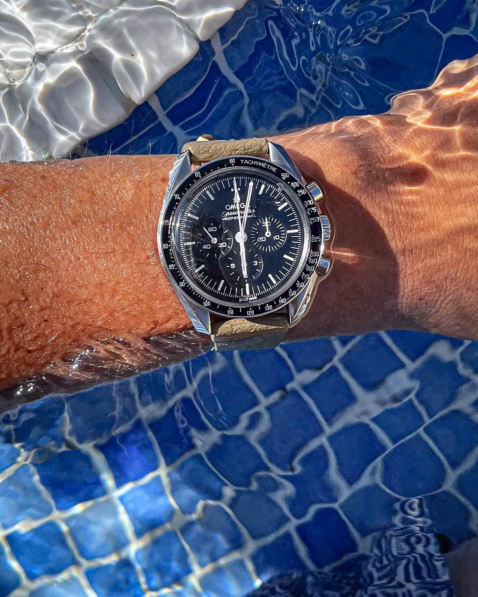 Daan’s most worn watch last summer, the Omega Speedmaster Moonwatch Professional