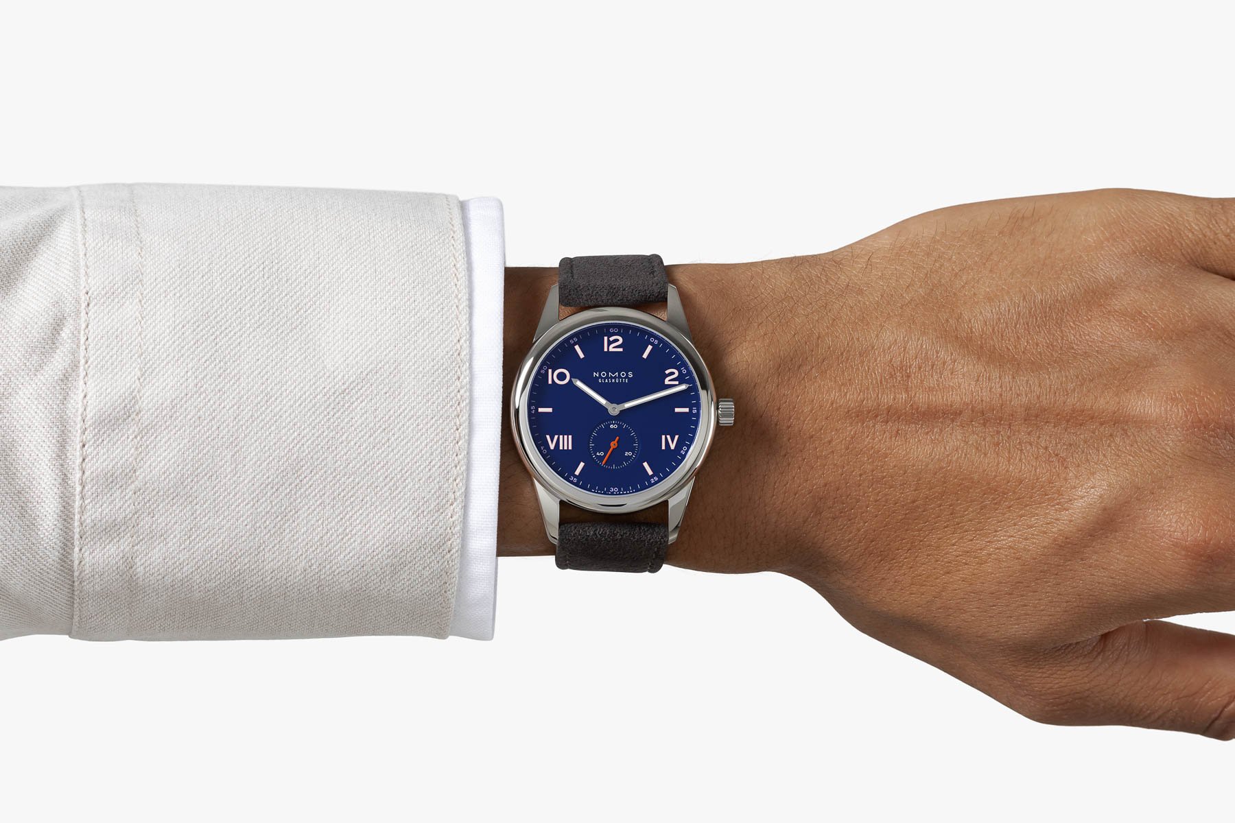 Nomos Club Campus Night Sky on wrist