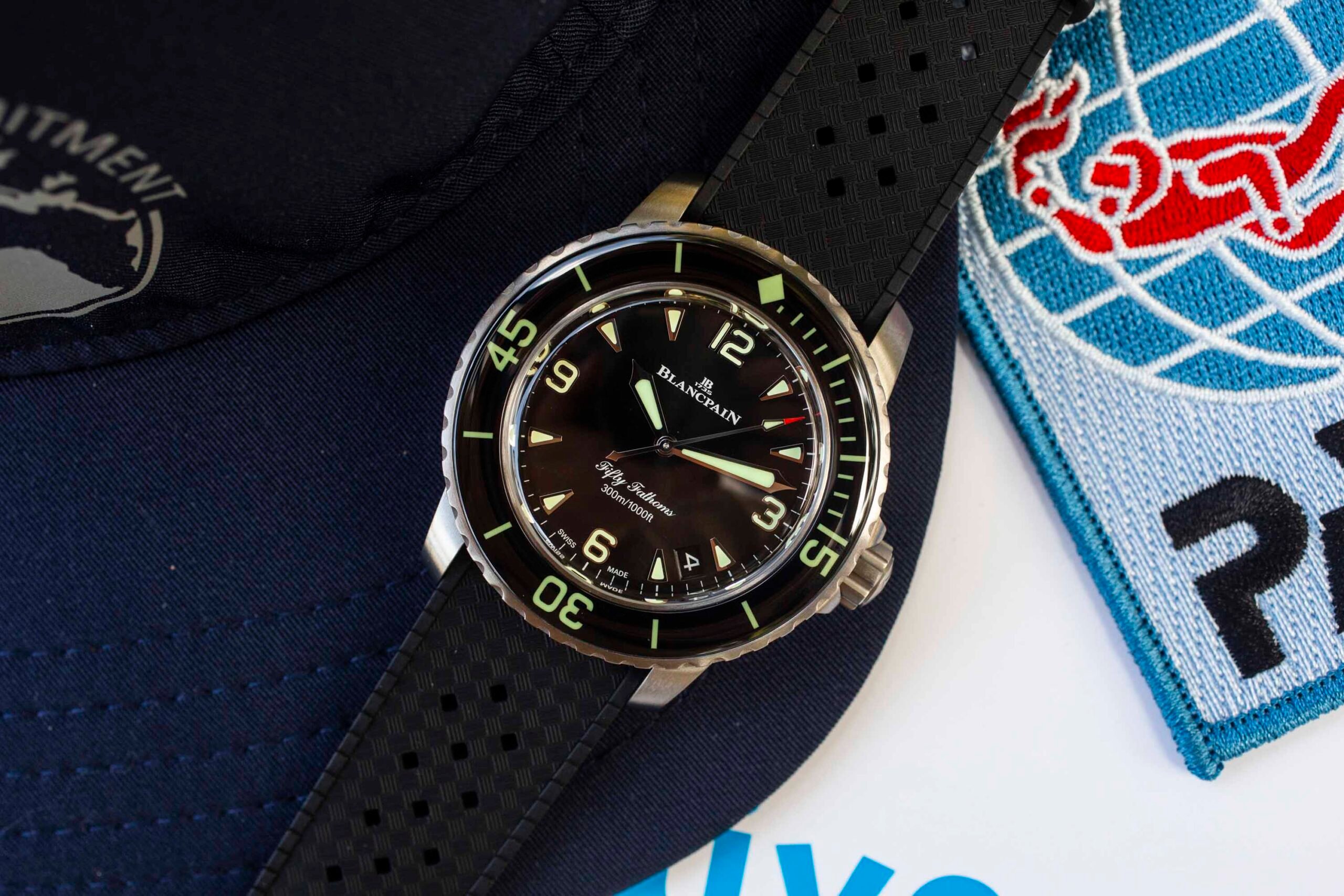 Blancpain Fifty Fathoms Automatique ref. 5010 12B30 B64B flat-lay