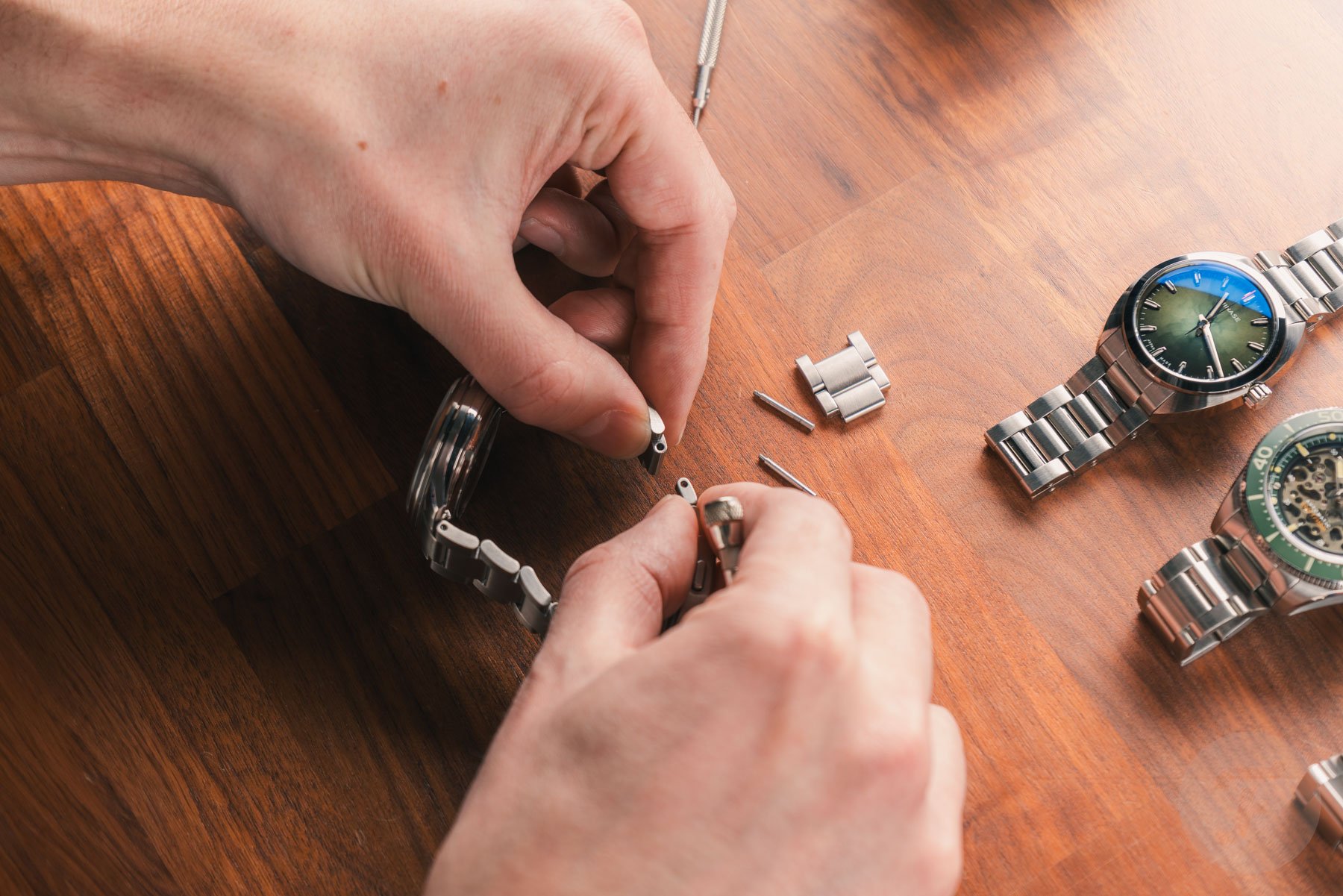 How to size your watch bracelet — reassembly