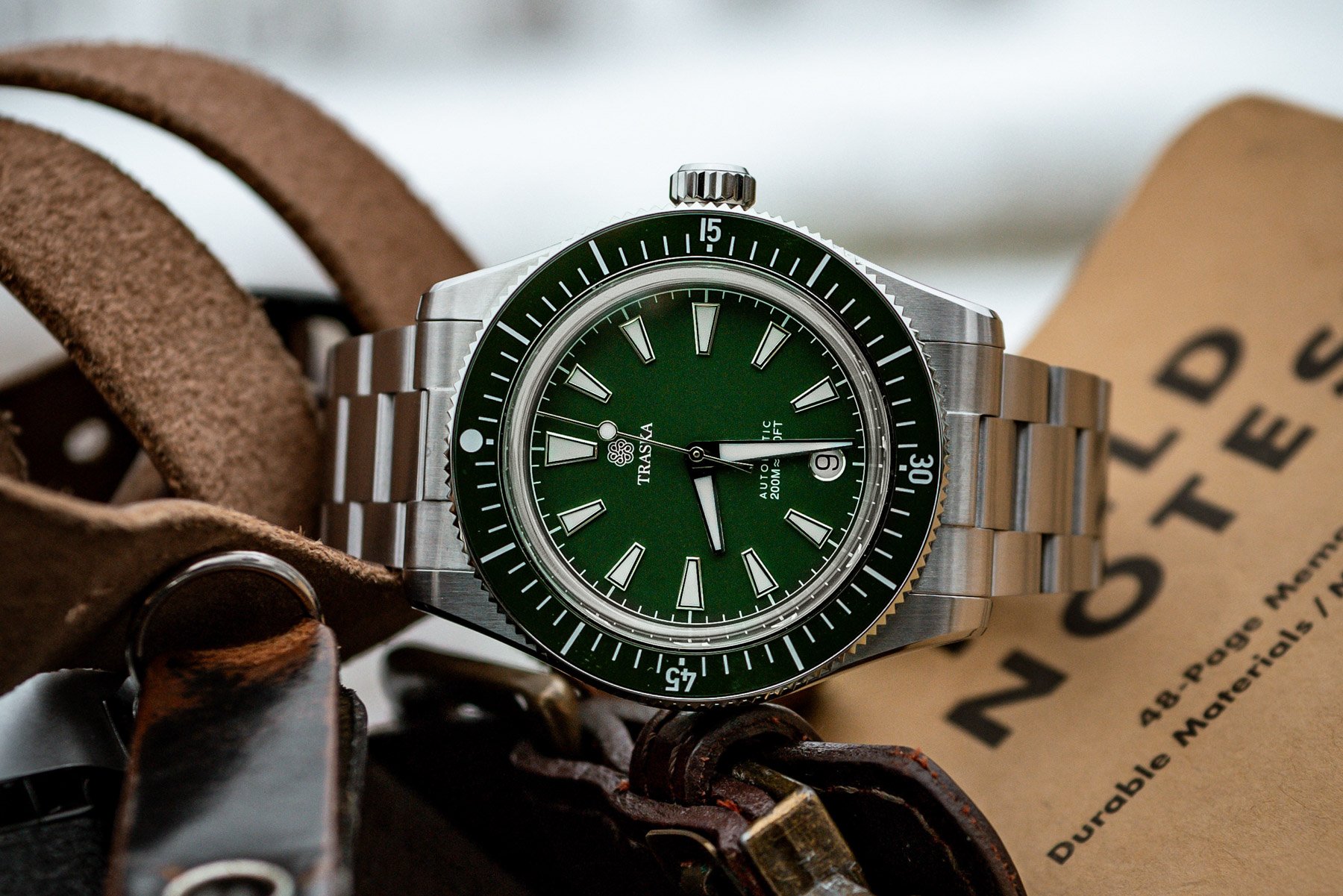 Traska Freediver Hunter Green Crown Up
