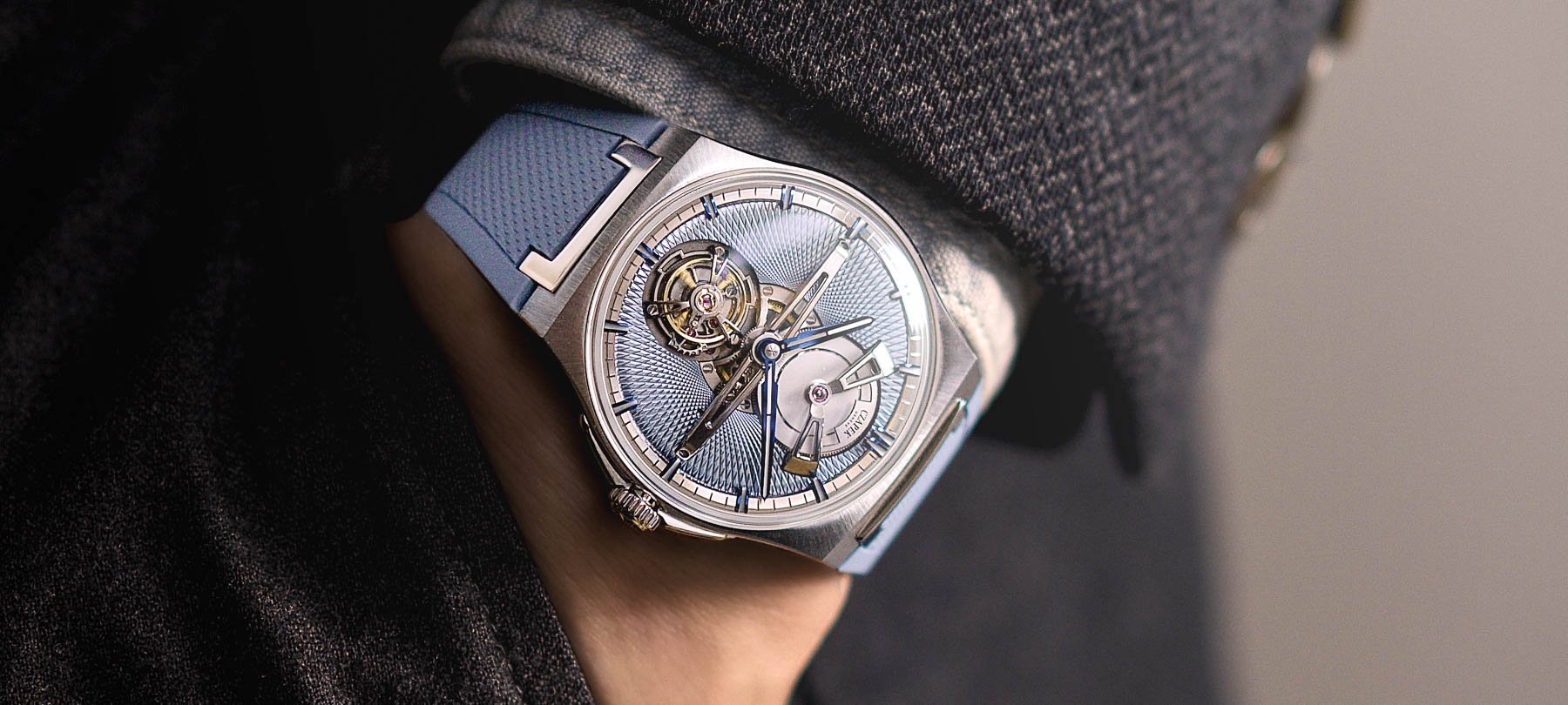 Czapek Antarctique Tourbillon Glacier Blue pocket shot