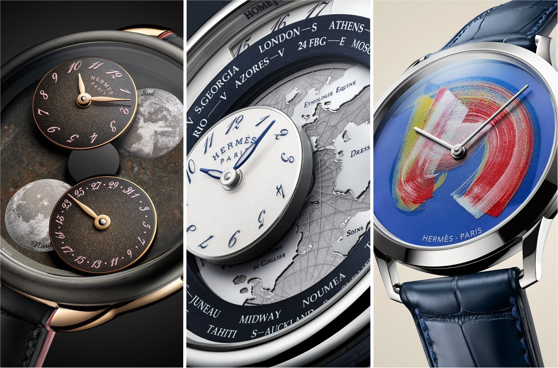 Introducing: A 12-Set Limited Edition Of Three Hermès Arceau L’Heure De La Lune Watches In Remarkable Colors
