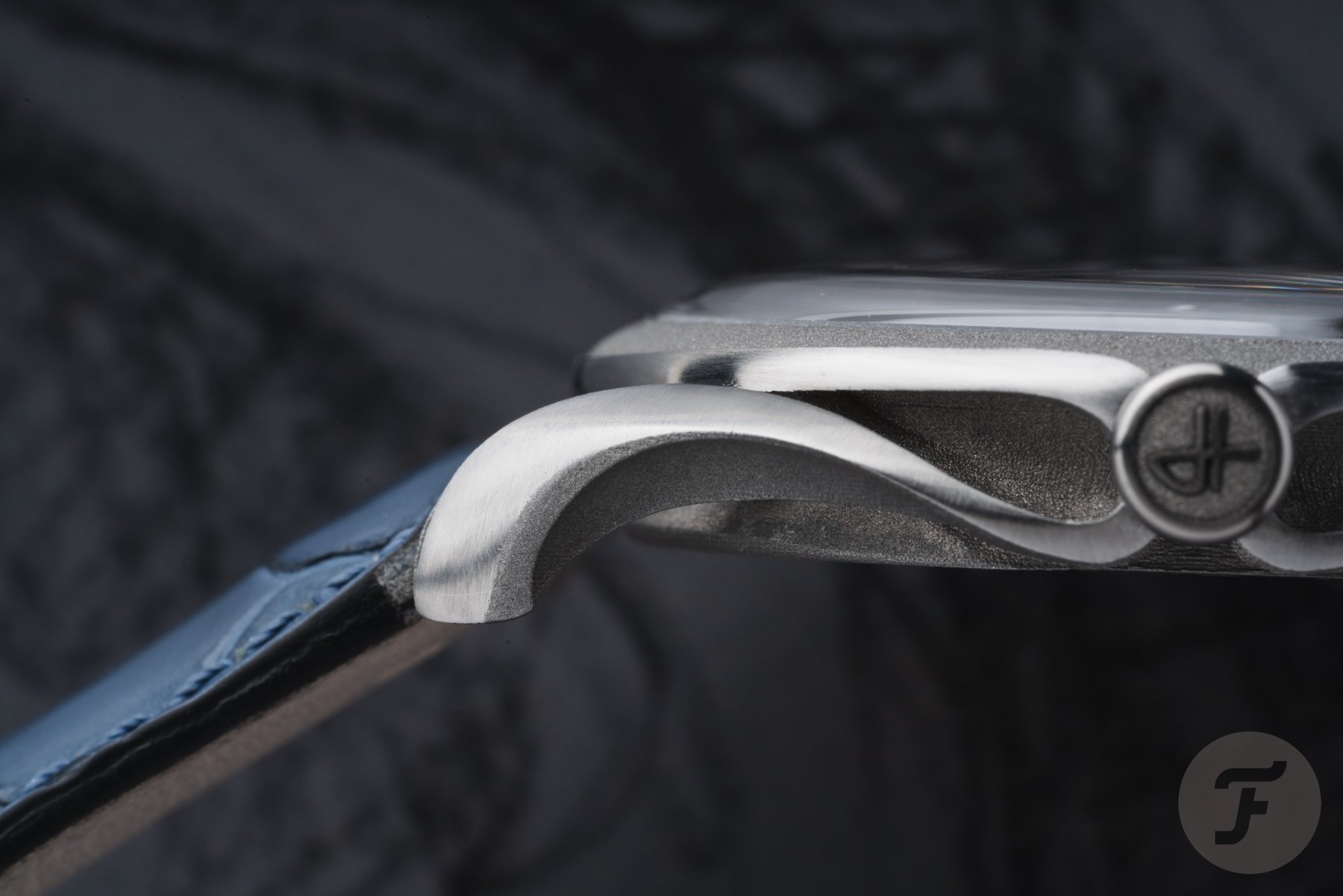 watch design — Holthinrichs Ornament Nouveau lug close-up