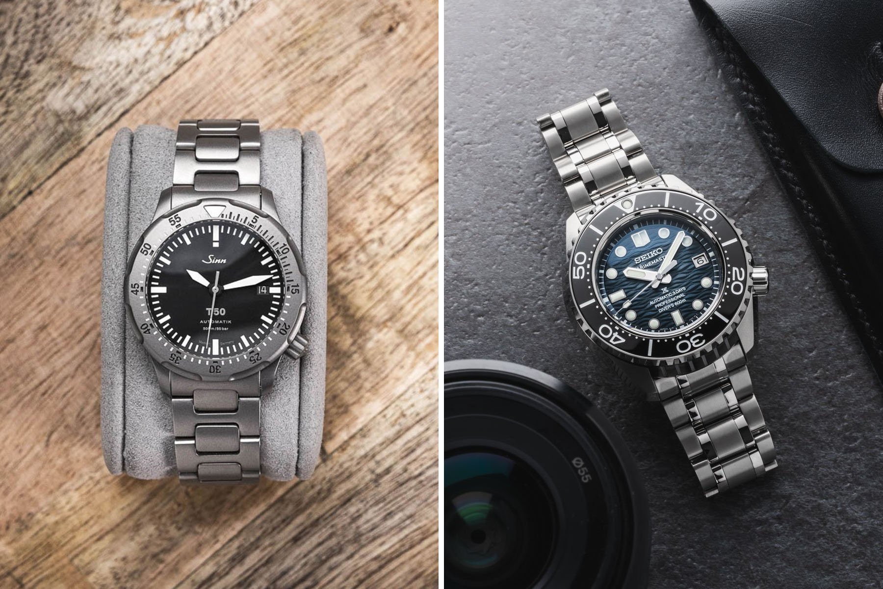 Sinn T50 Titanium Vs. Seiko Prospex Marinemaster SLA081 header