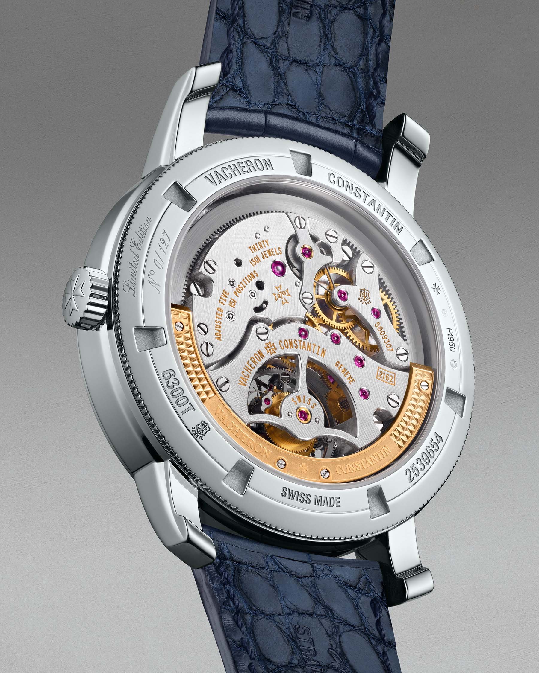 Vacheron Constantin Traditionnelle Tourbillon Perpetual Calendar case back and caliber 2162 QP/270