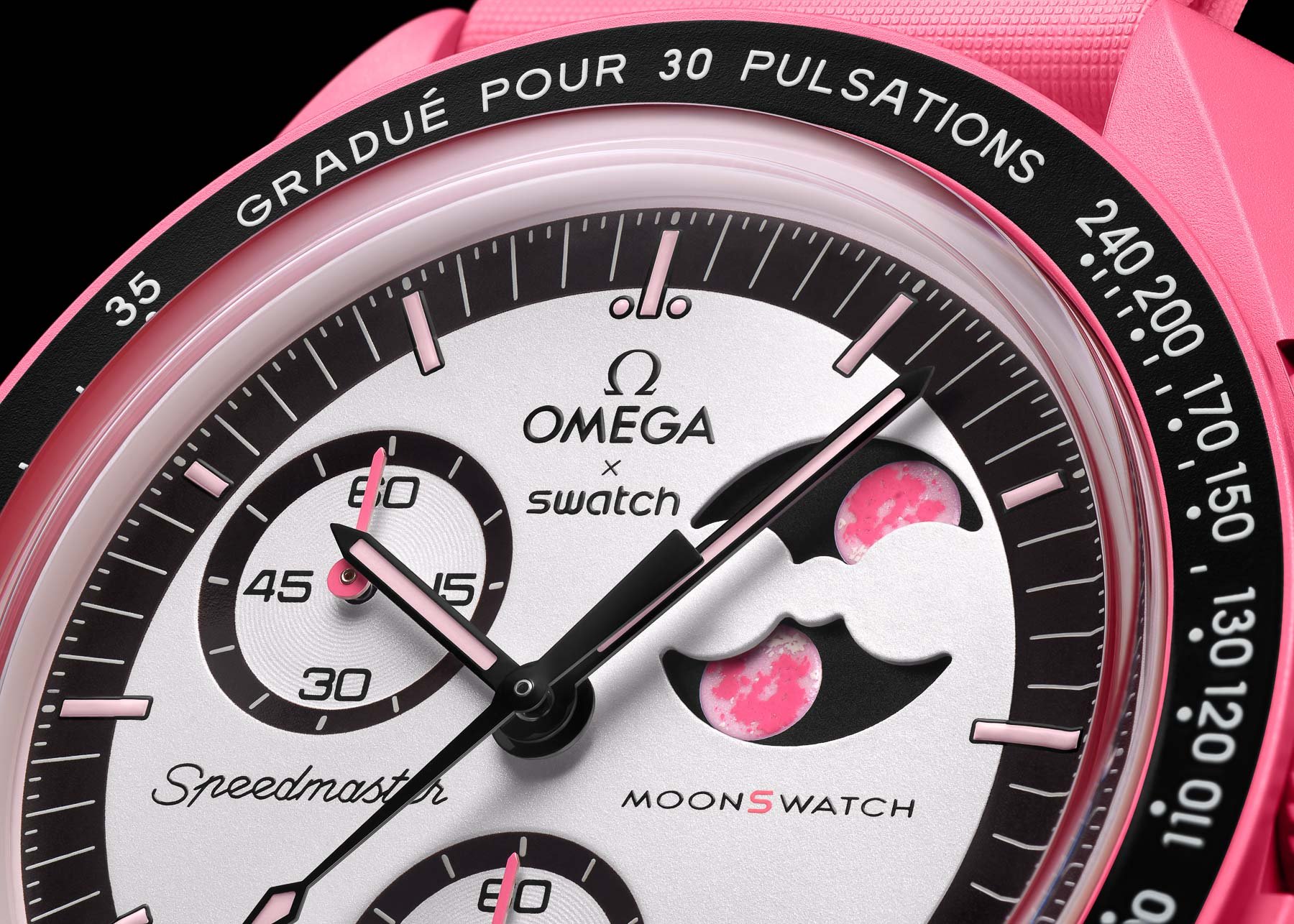 Omega × Swatch MoonSwatch Mission To The Pink Moonphase header