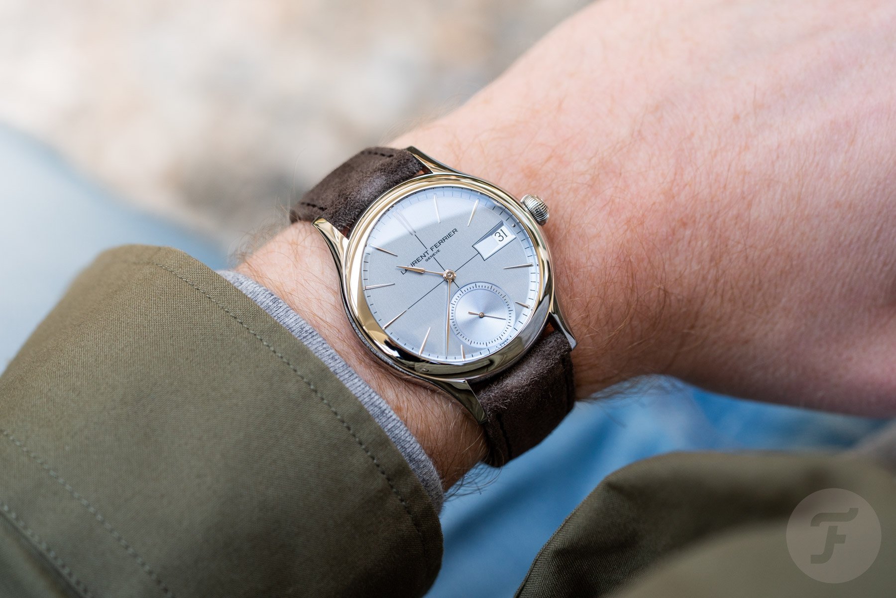 Laurent Ferrier Classic Auto Horizon wrist shot