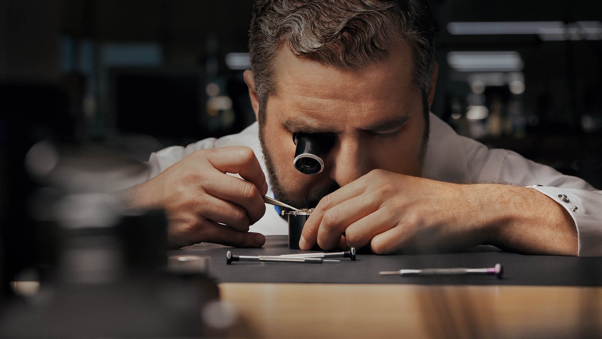 watchmaker working