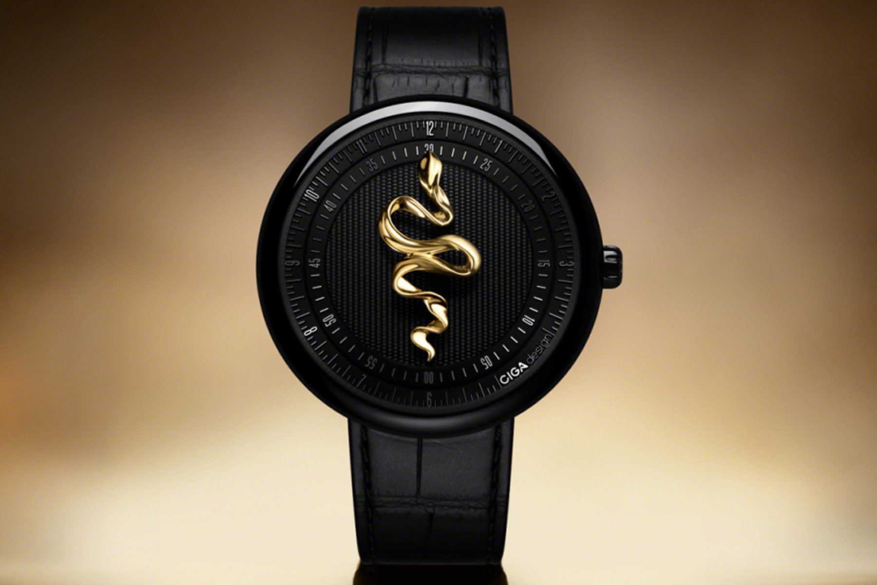 CIGA Design Legend of Serpent 18K Gold Limited Edition head on