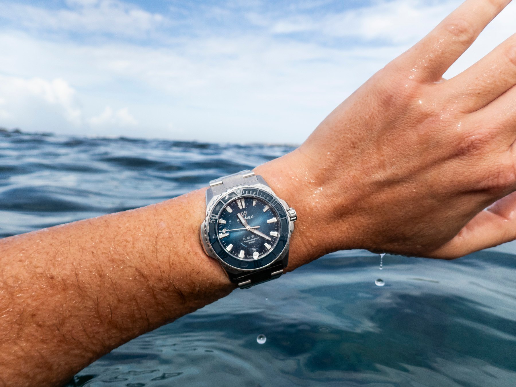 Formex Reef 39.5mm wrist shot above water