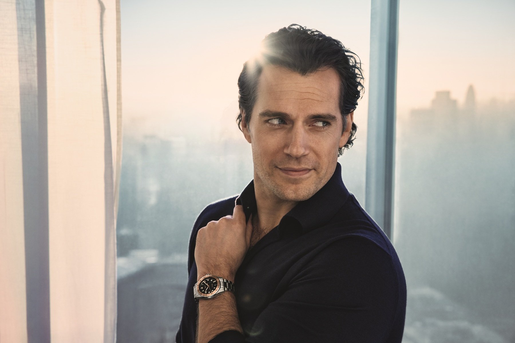 The 2025 Longines Spirit Zulu Time 1925 on the wrist of Henry cavill