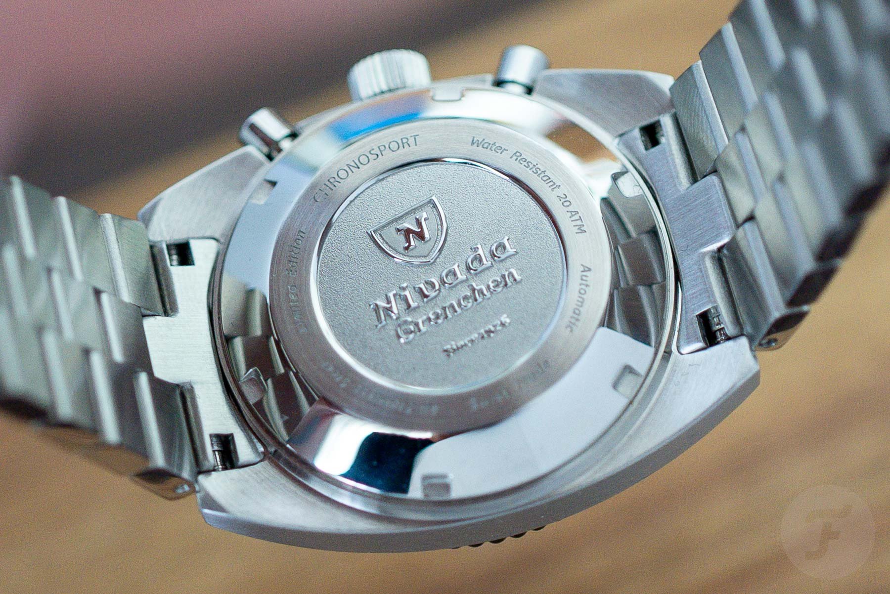 Nivada Chronosport Blue Case Back