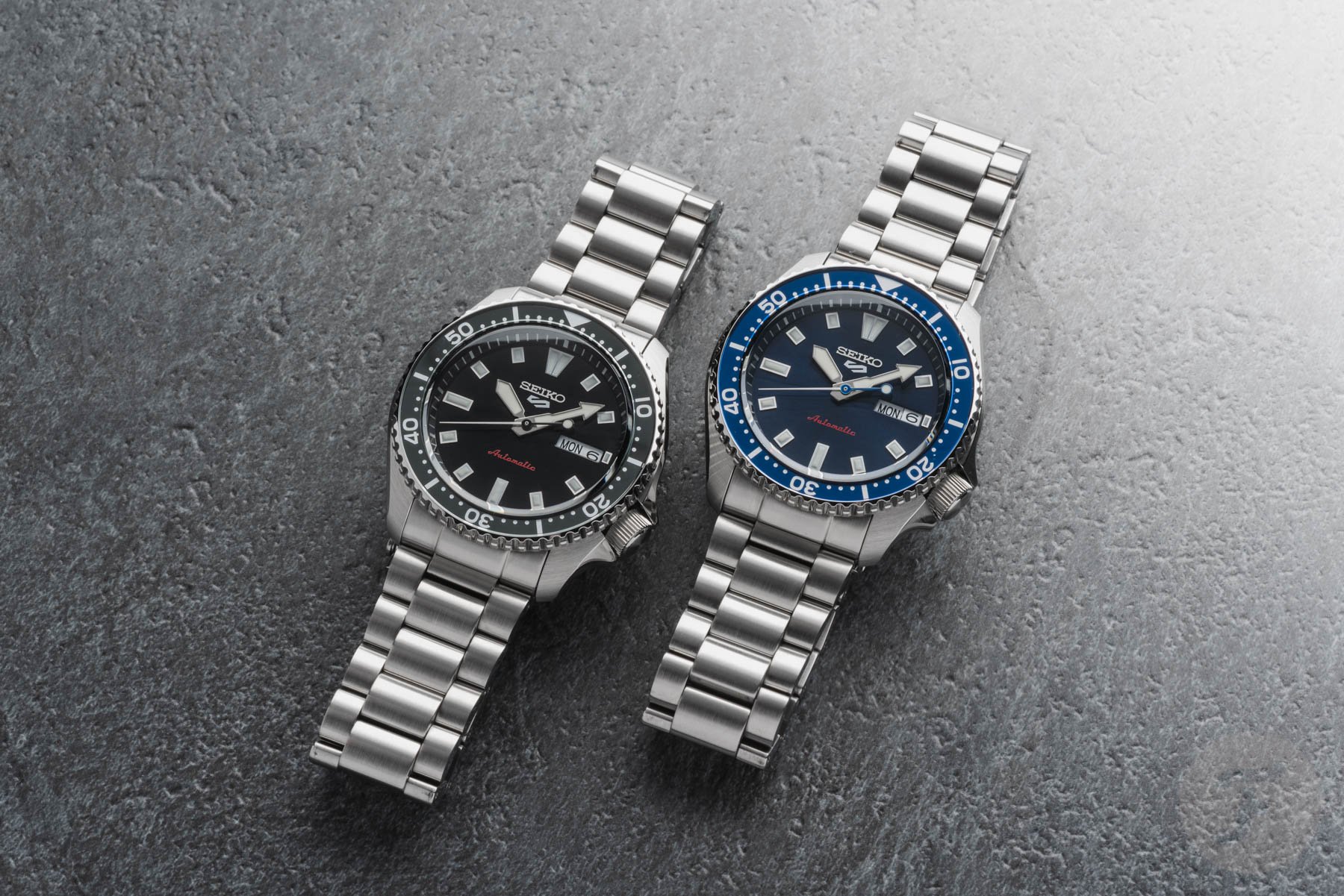 Seiko SRPL83 and SRPL85 flat-lay
