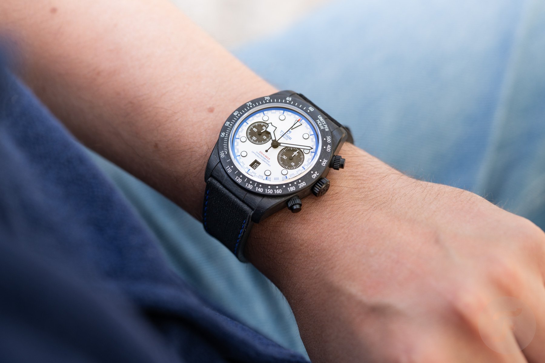 Tudor Black Bay Chrono “Carbon 25” wrist shot