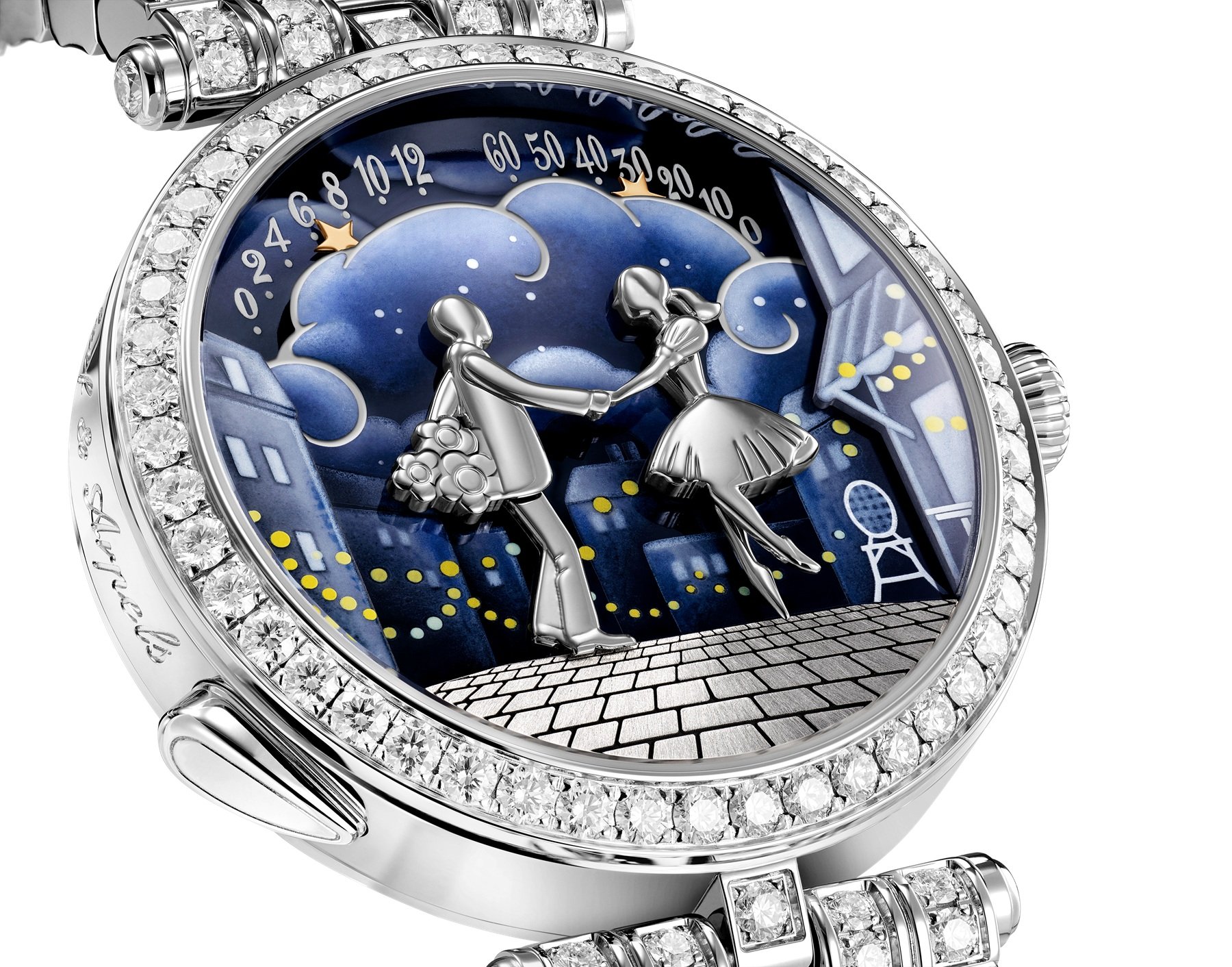 Van Cleef & Arpels Lady Arpels Bal des Amoureux Automate dial