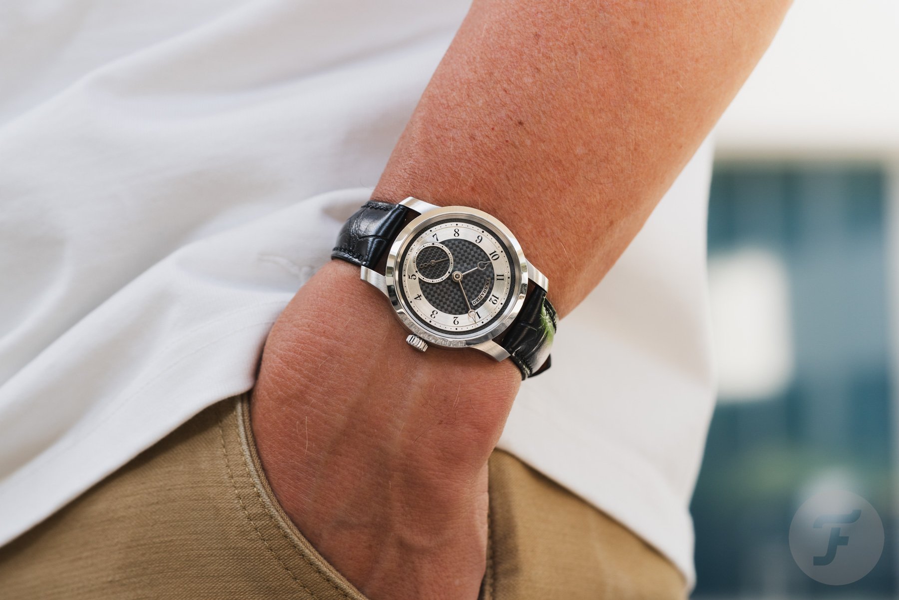 JN Shapiro Infinity Series Black Zirconium Dial, Pocket Shot