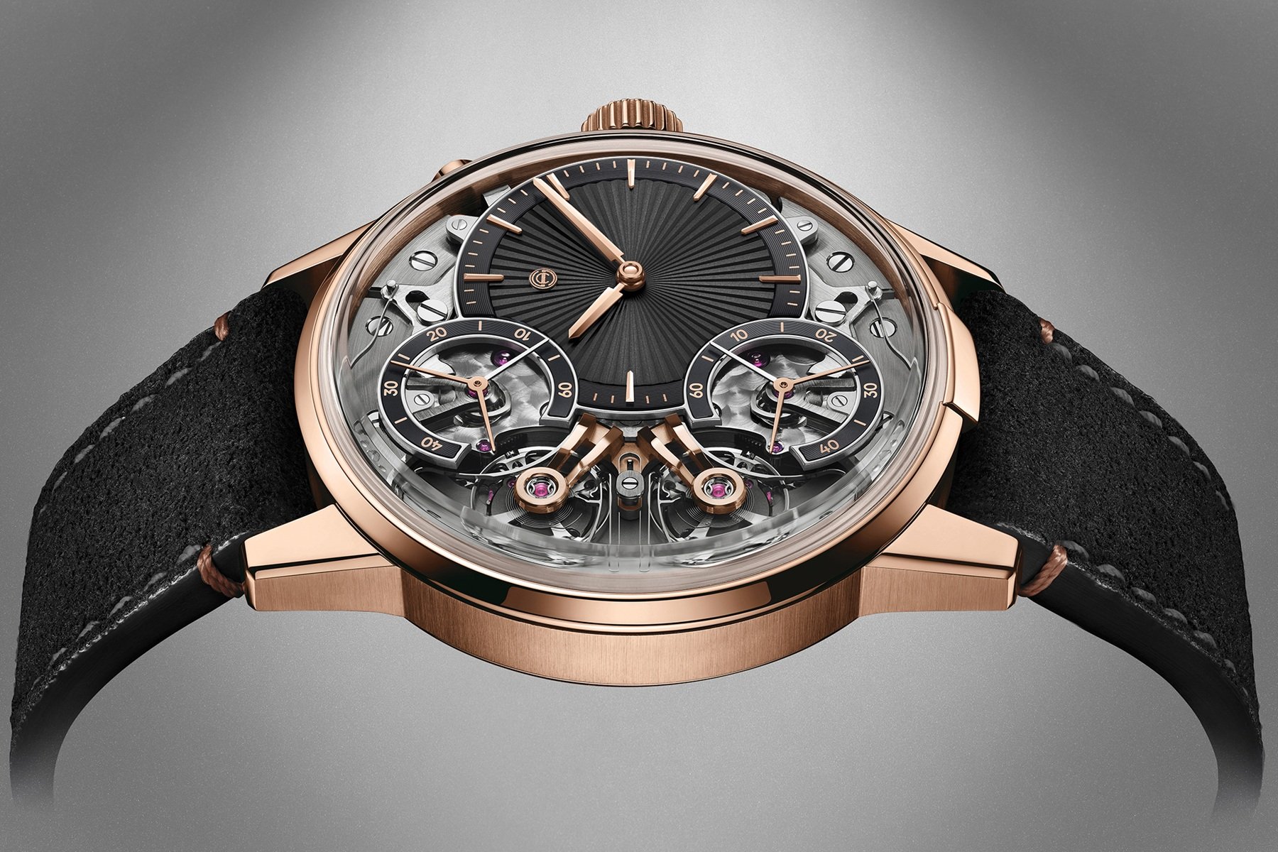 Beating hearts of the Armin Strom Mirrored Force Resonance Rose Gold