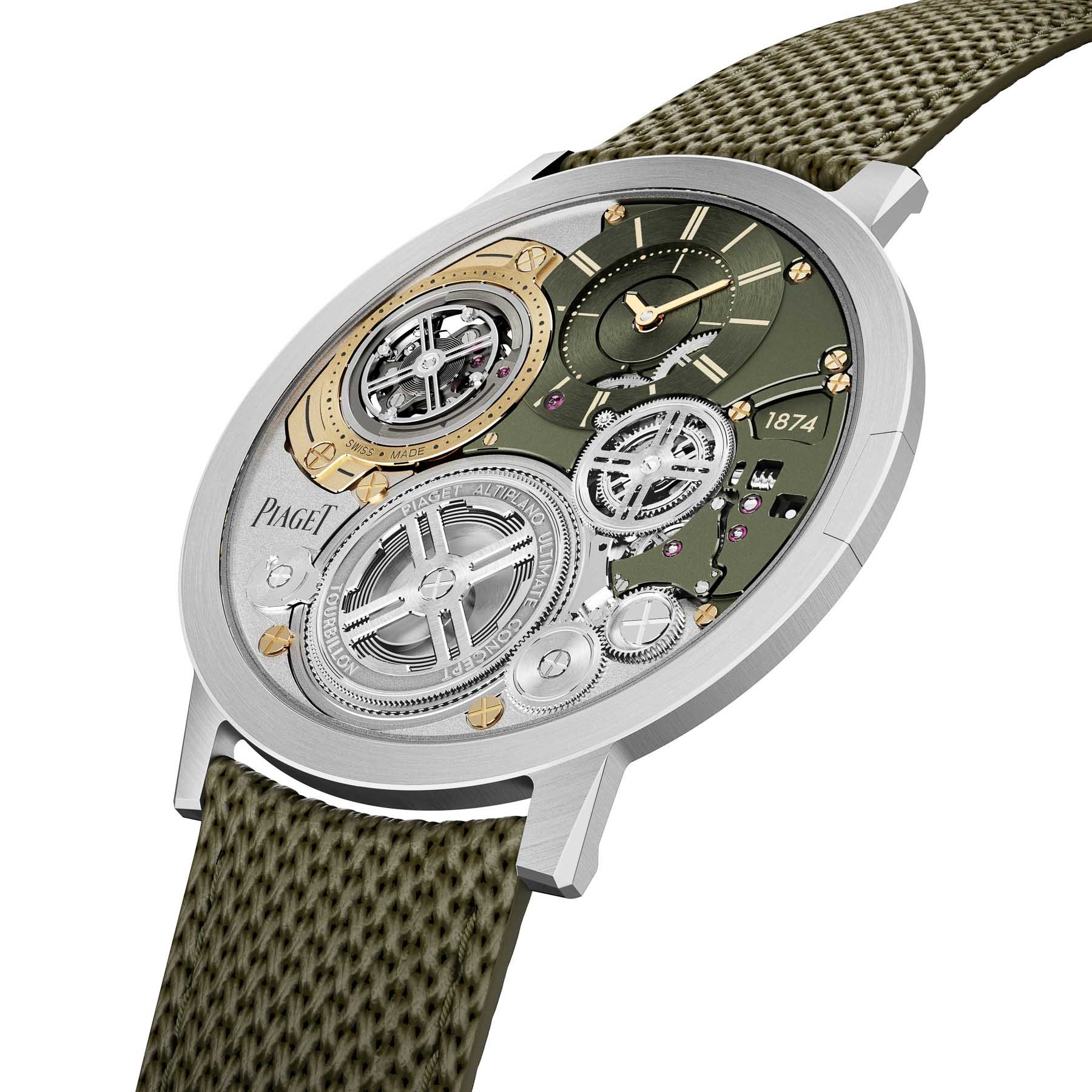 Green Dial Piaget Altiplano Ultimate Concept Tour Beyond Tilt View