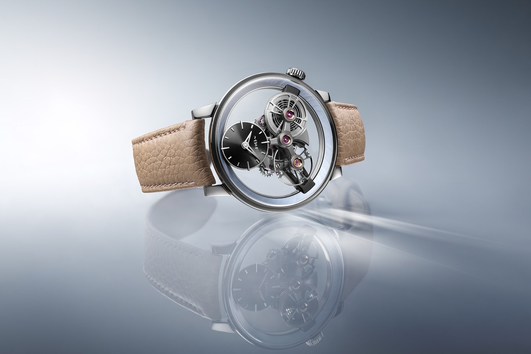 Elegant clock rising