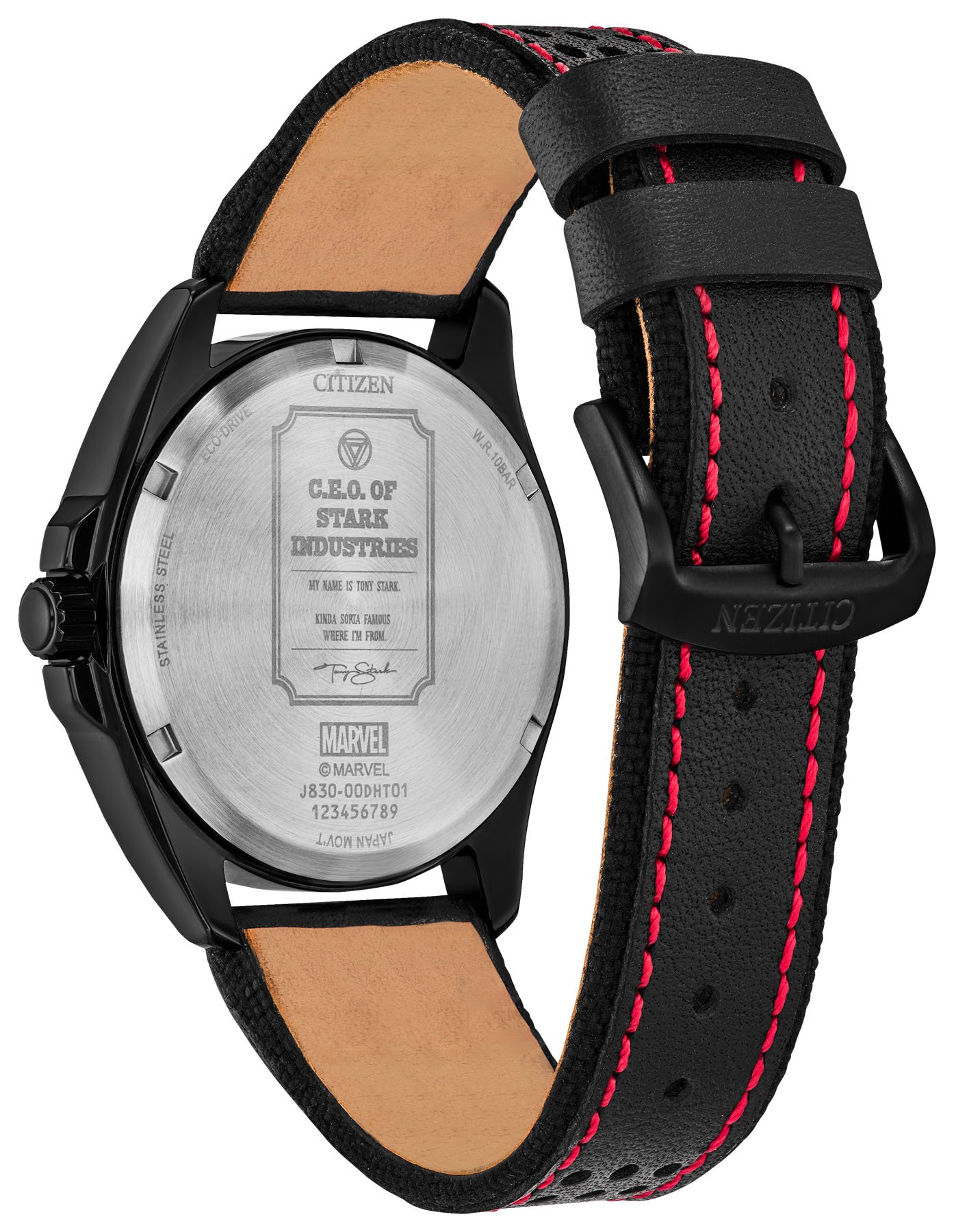 Citizen Stark, Kinda Sorta Famous watch case back