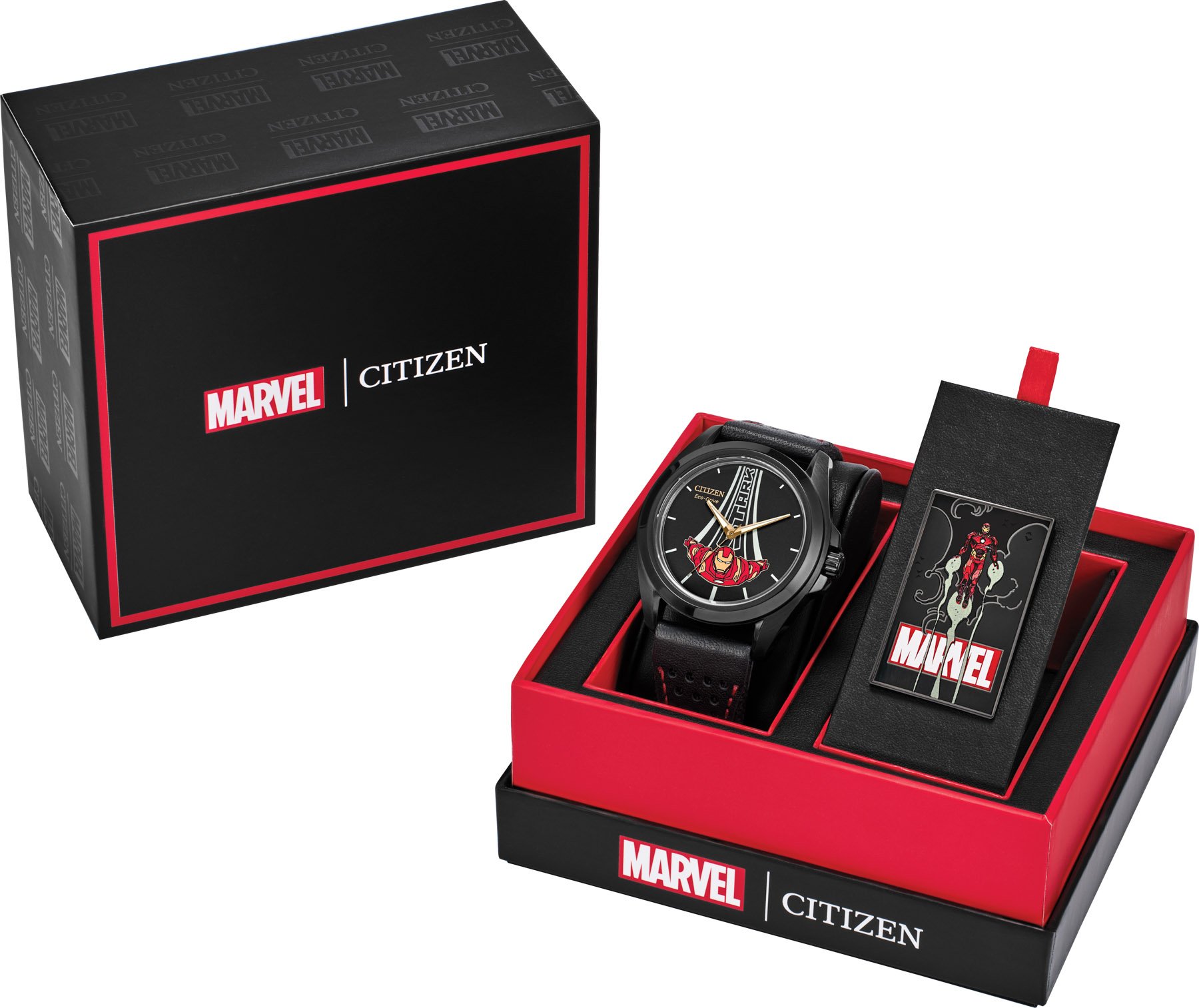 Citizen Stark, Kinda Sorta Famous watch in package with pin