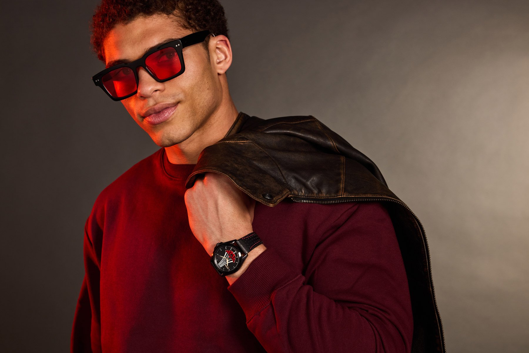 Citizen Stark, Kinda Sorta Famous watch on man's wrist, lifestyle shot