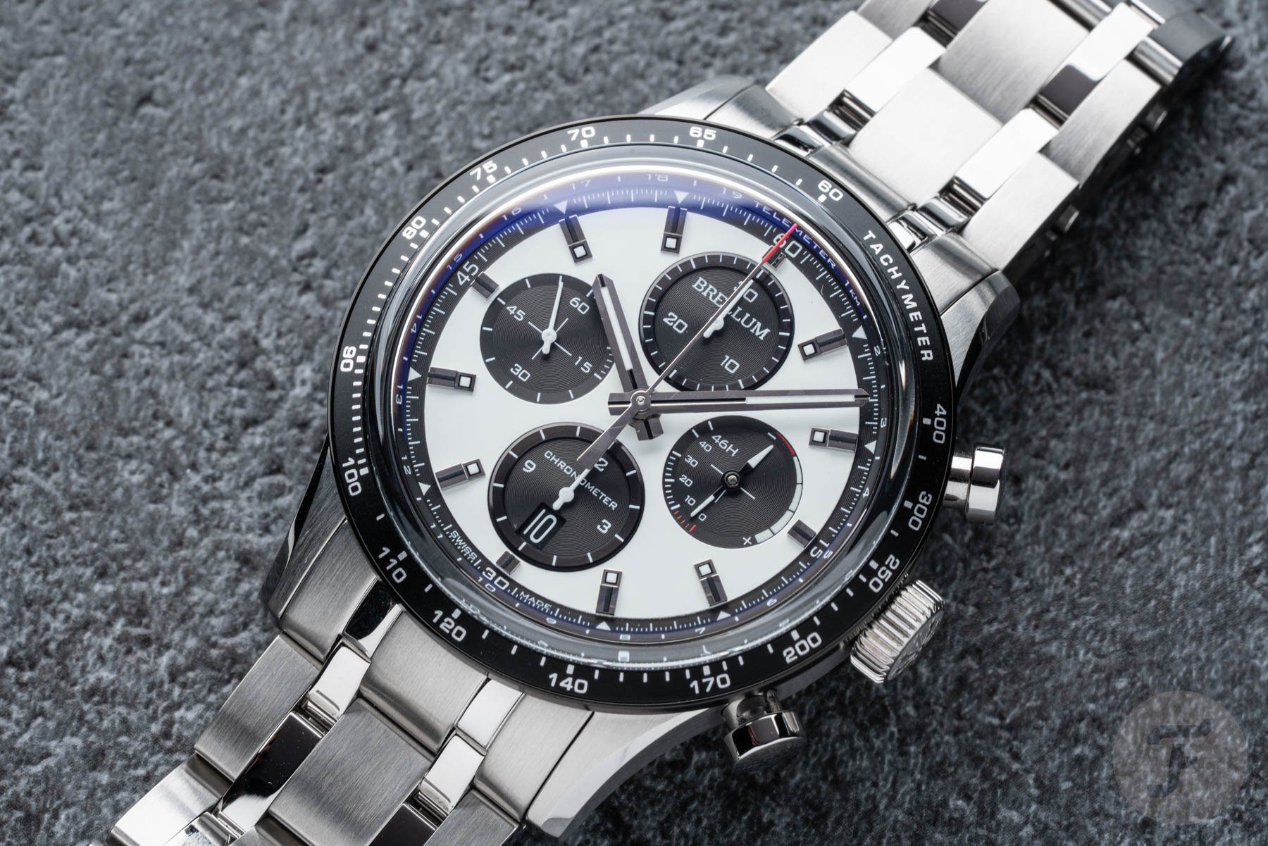 Brellum Pandial Power Reserve LE Chronometer flat-lay up close