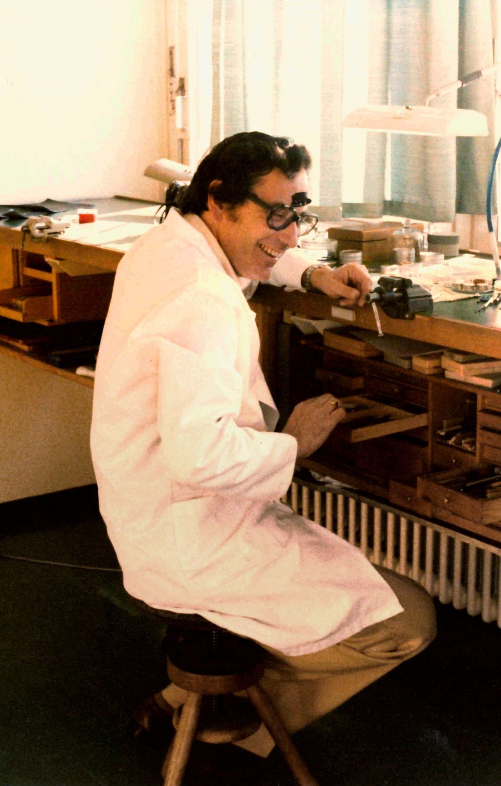 Roger Dubuis at his work bench