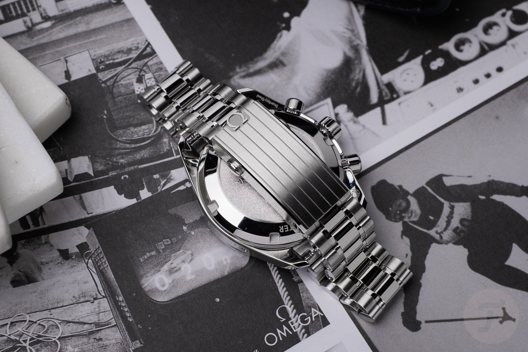 Omega Speedmaster Milano Cortina 2026 bracelet, clasp closed