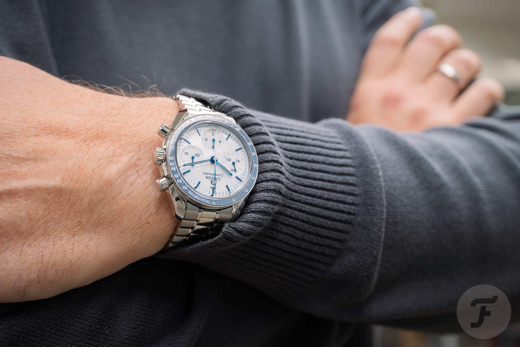 Omega Speedmaster Milano Cortina 2026 on wrist