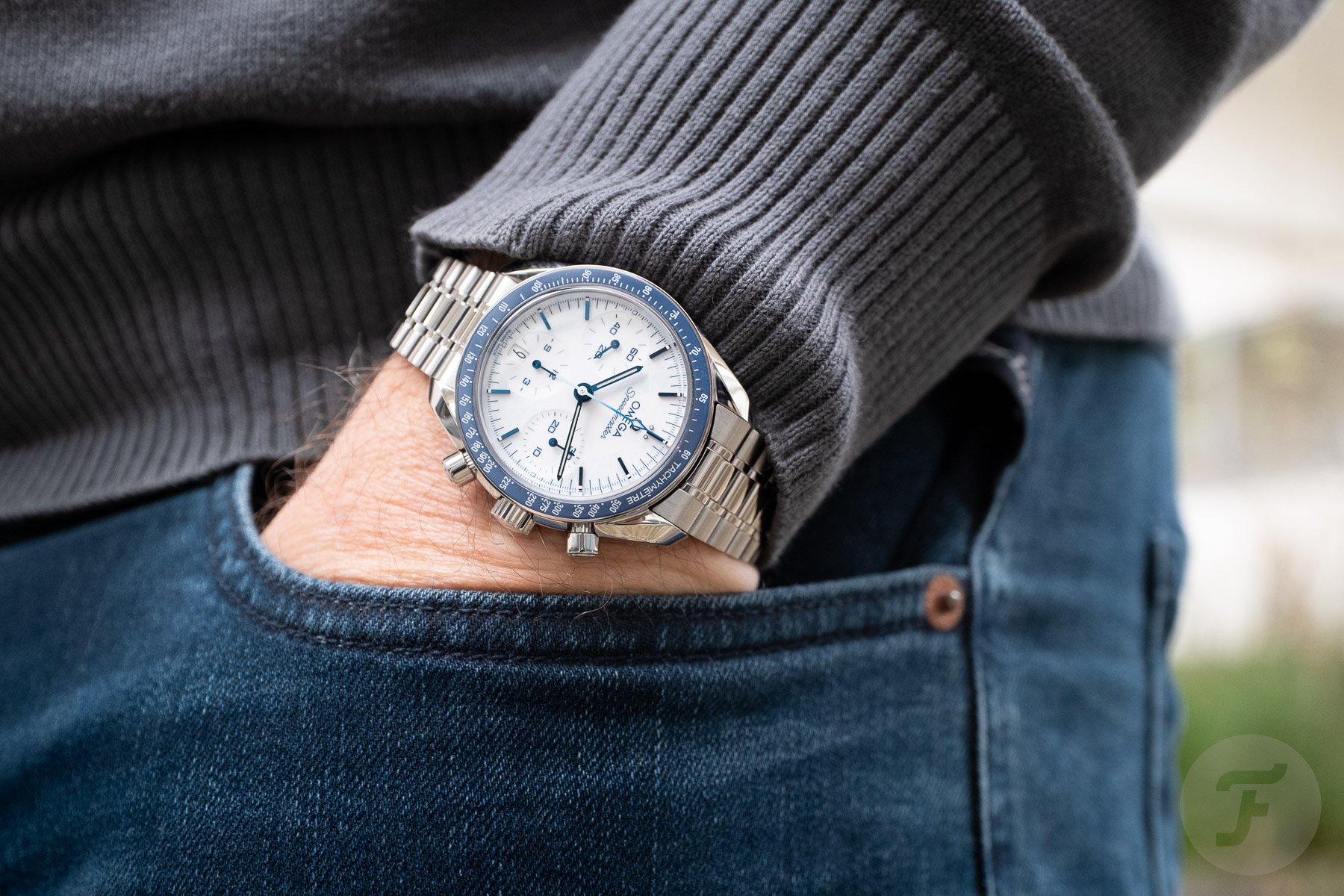 Omega Speedmaster Milano Cortina 2026 pocket shot