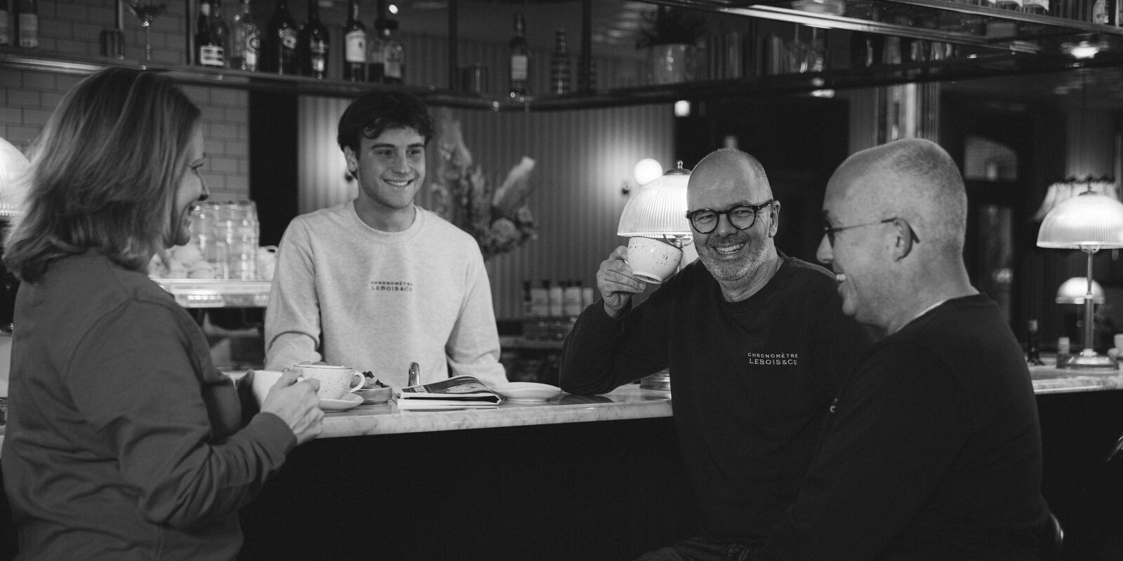 Lebois & Co team wearing a special sweater