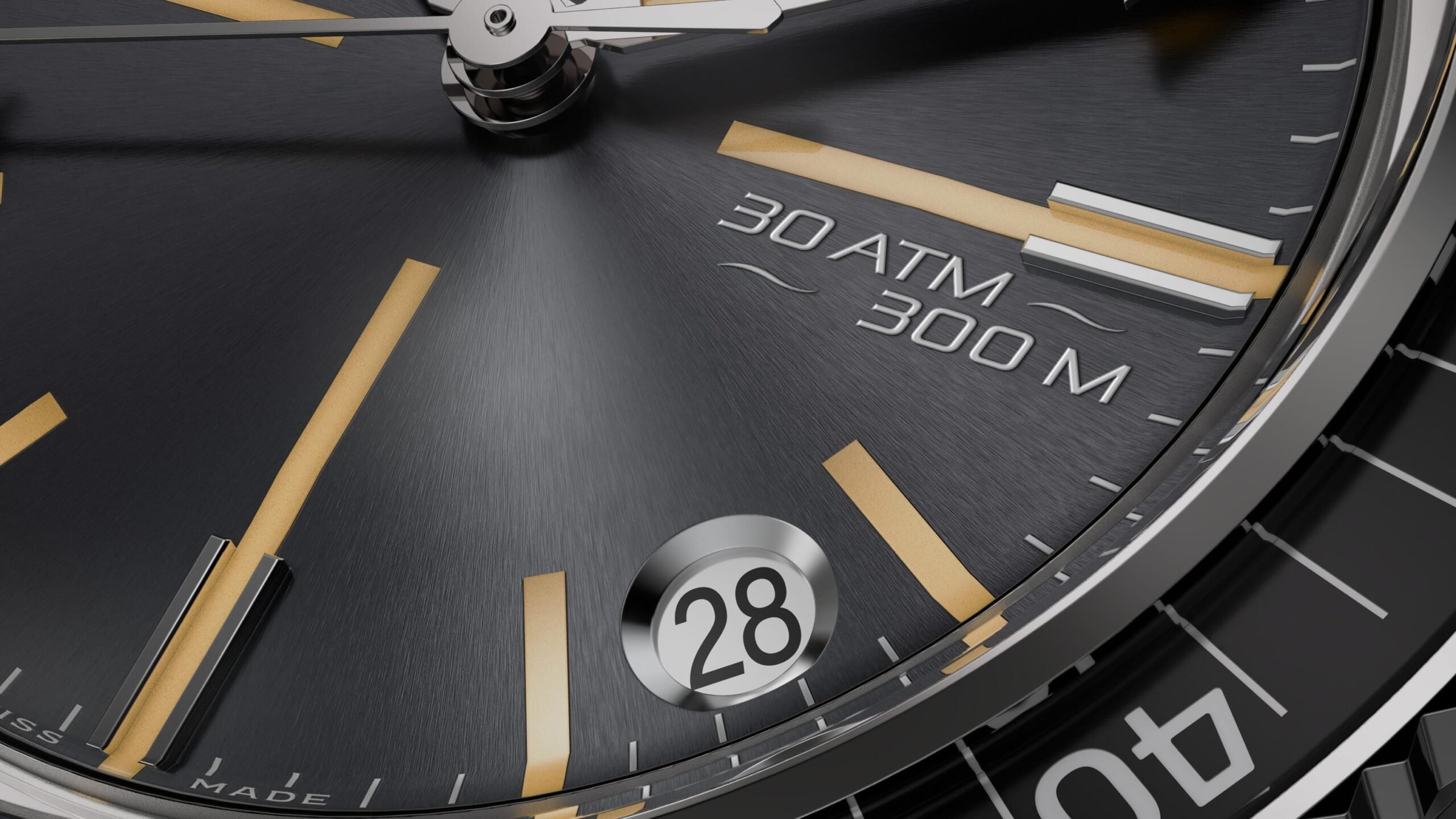 Favre Leuba Deep Raider Revival date window up close