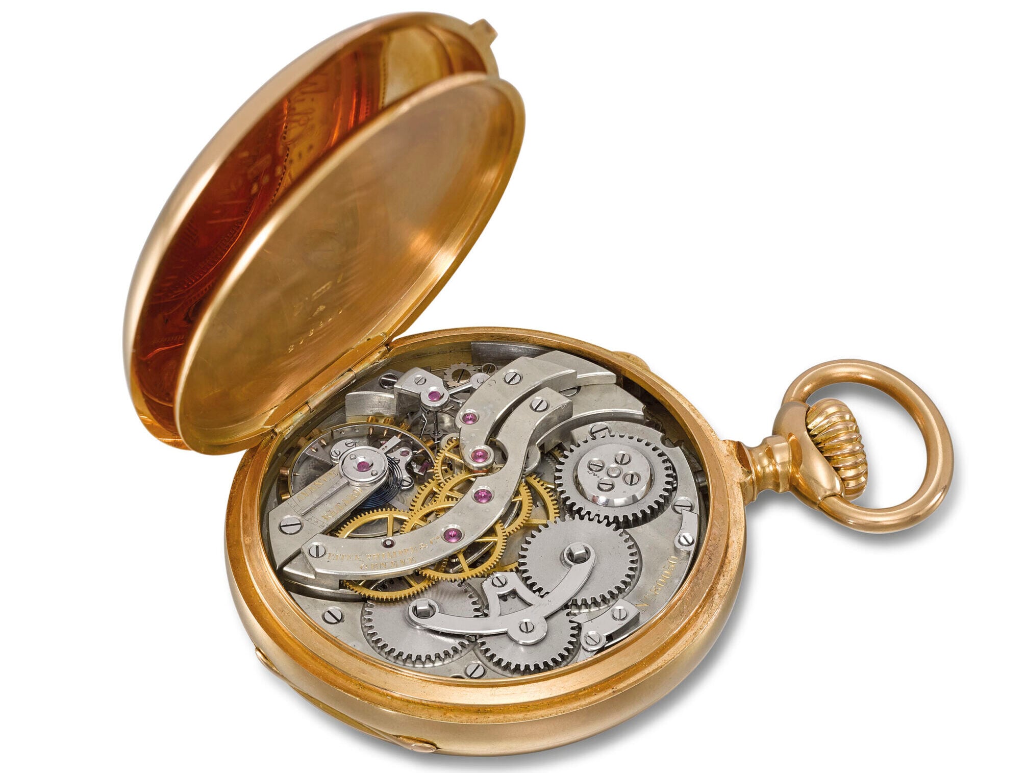 Patek Philippe pocket watch movement with crown winding system