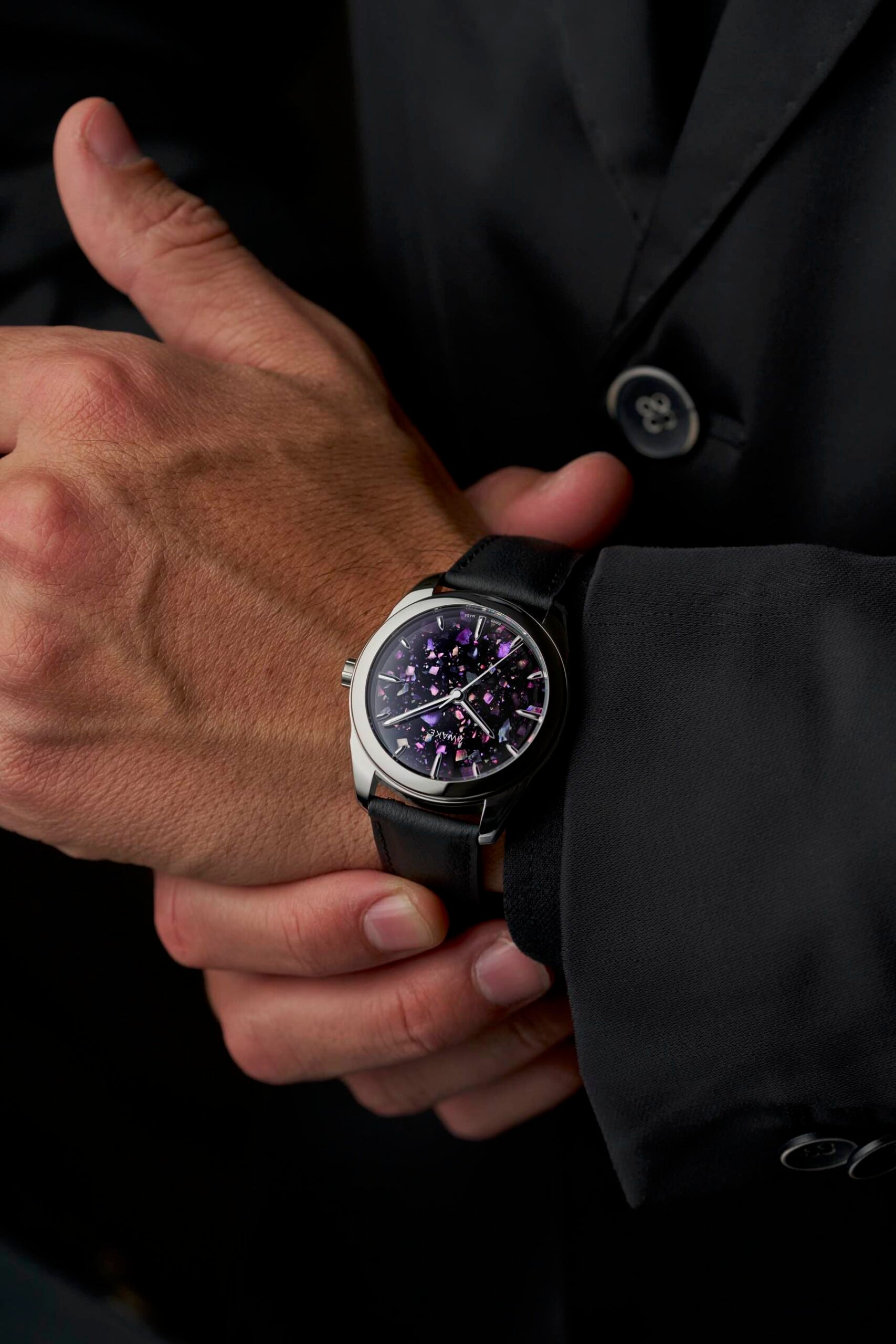 Awake Sơn Mài Fragments Pink on the wrist