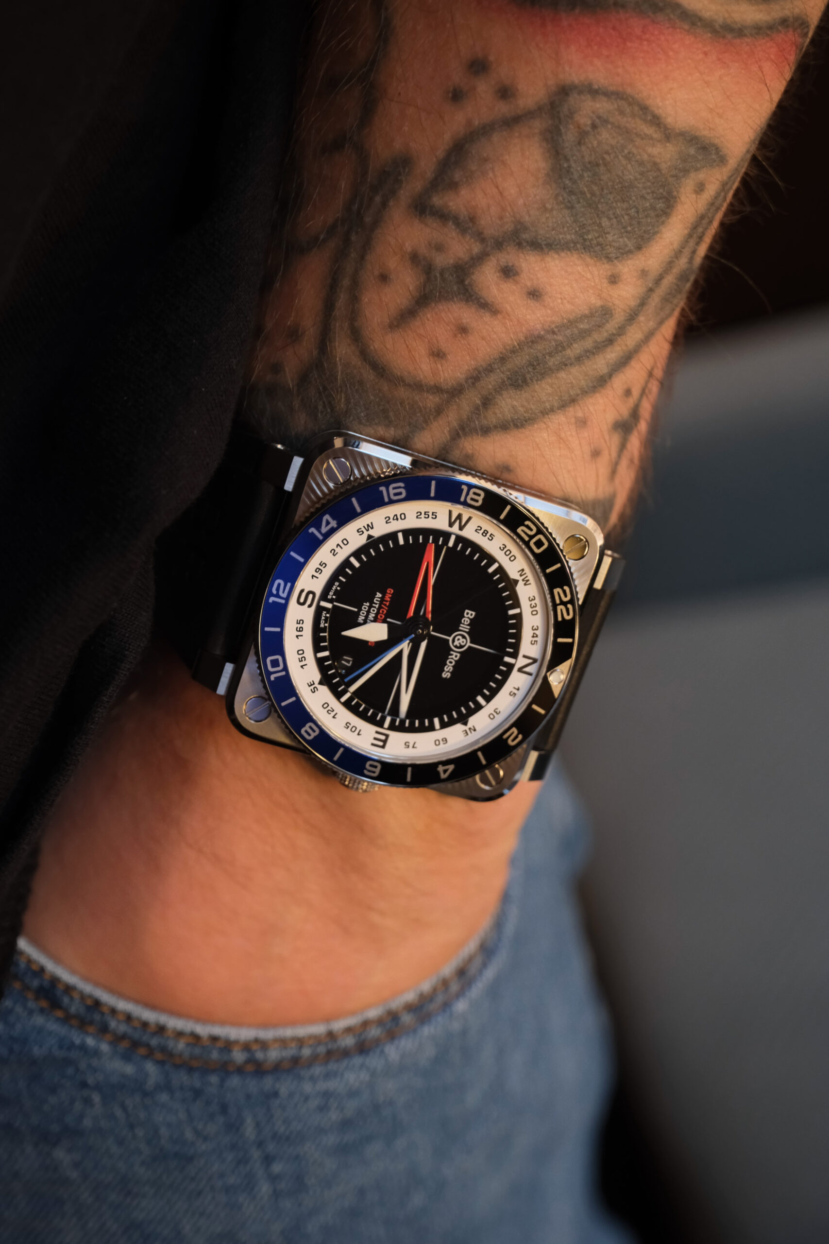 Bell & Ross BR-03 GMT Compass pocket shot