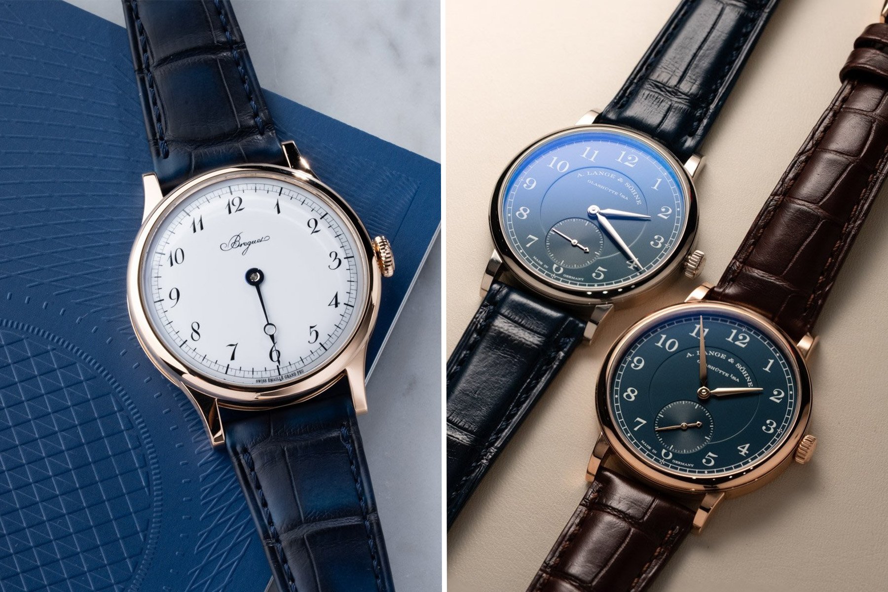 Breguet Souscription 2025 vs. A. Lange & Söhne 1815 collage