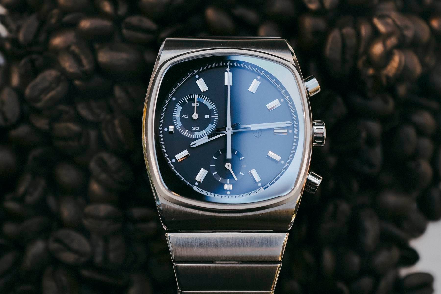 Brew Metric Teddy Baldassarre edition dial closeup