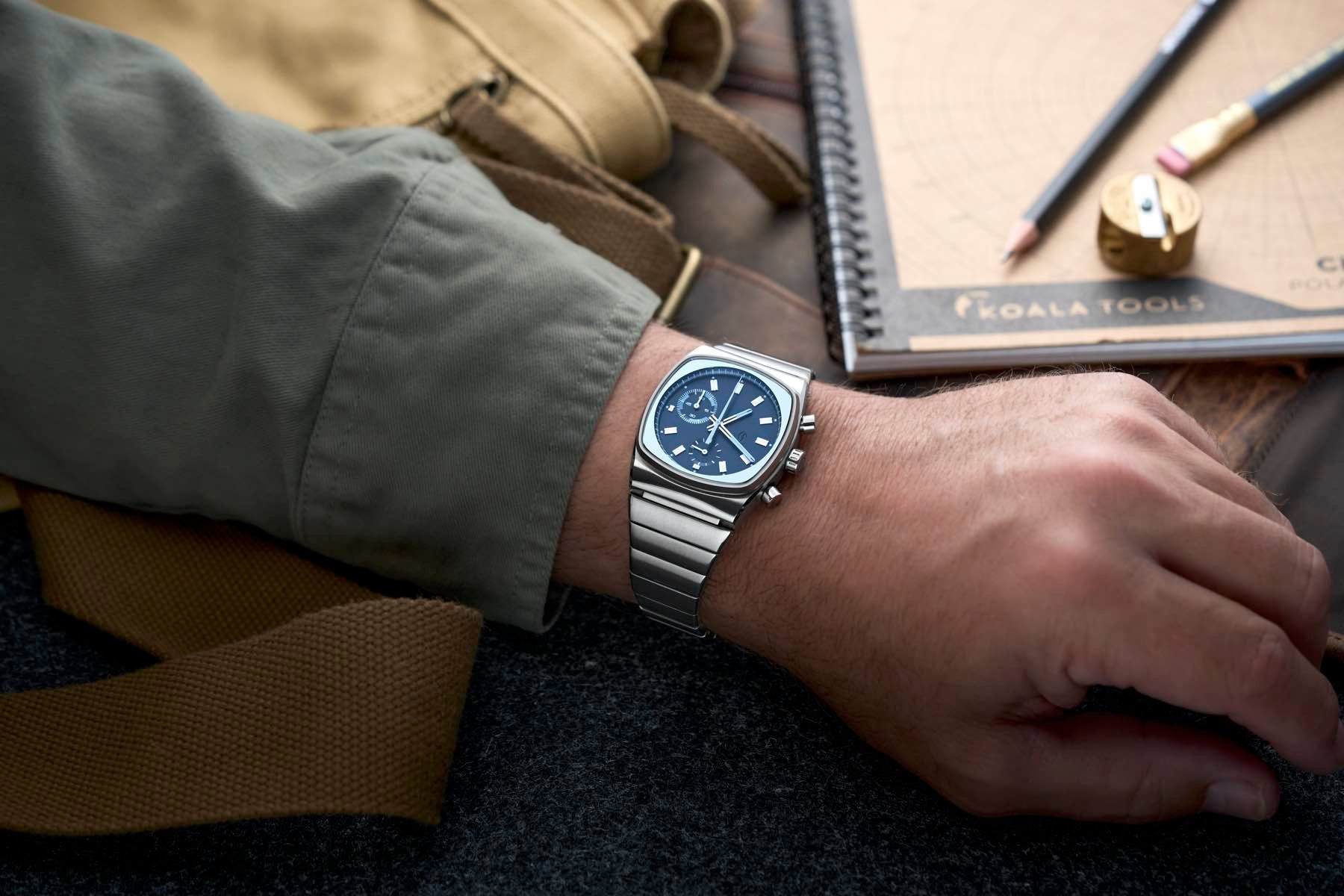 Brew Metric Teddy Baldassarre edition on the wrist