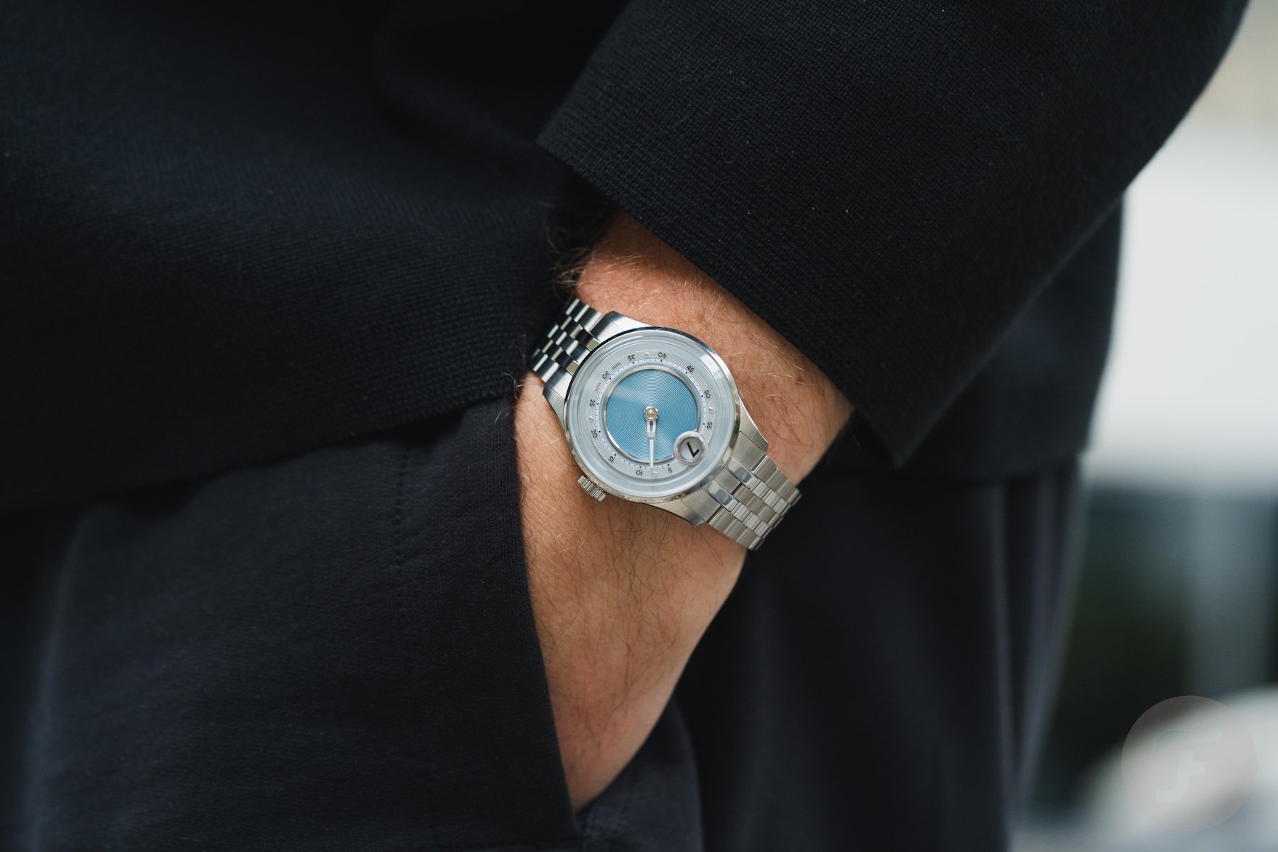 Christopher Ward C1 Jump Hour Mk V pocket shot